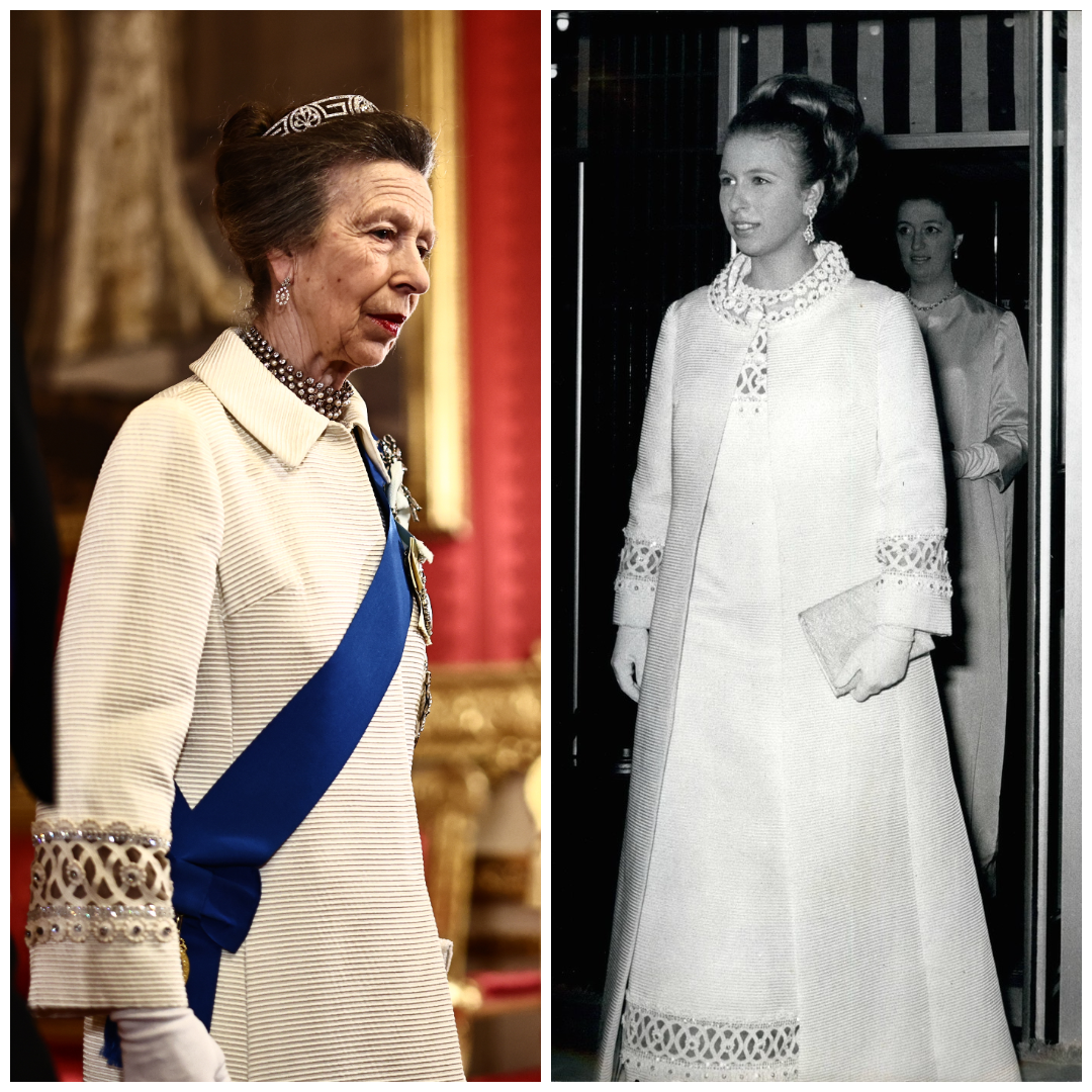 Anna hercegnő 2026-ban és 1969-ben: 57 év után viselte ugyanazt a kabátot