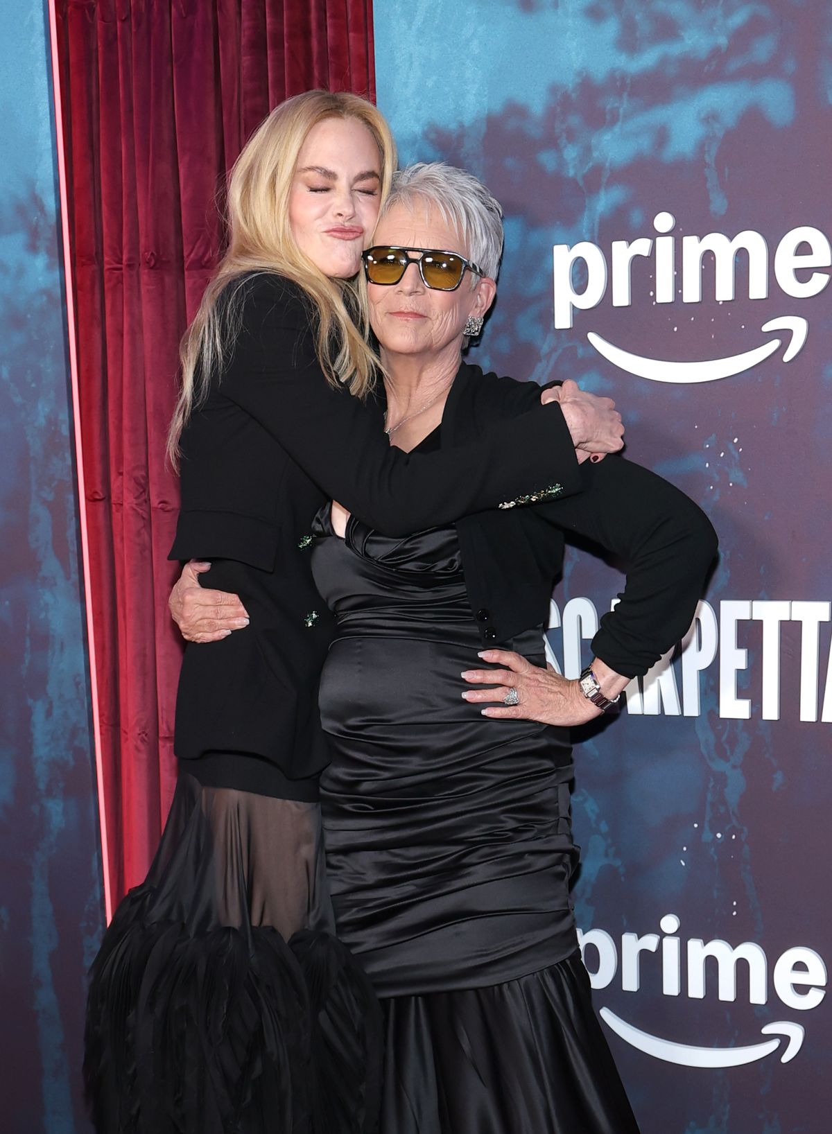 Nicole Kidman és Jamie Lee Curtis az Amazon Scarpetta sorozat premierjén. 