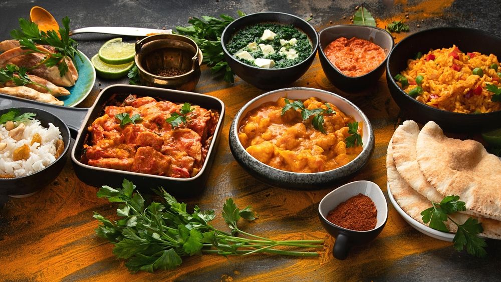 Indiai ételek, válogatás, a szakács témájú cikkhez. 