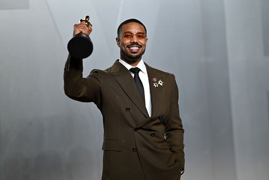 Michael B. Jordan a 2026-os Oscar-after partyn.