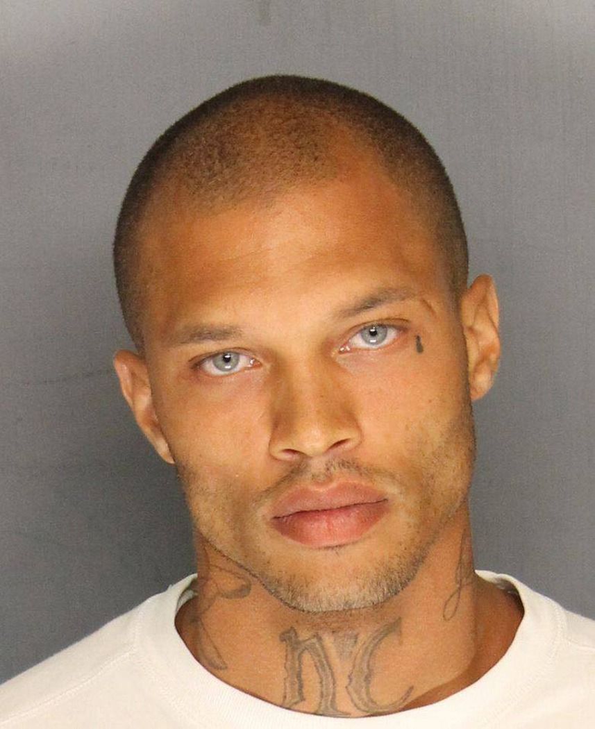 STOCKTON, CA - JUNE 18:  In this handout photo provided by the Stockton Police Department, Jeremy Meeks is seen in a police booking photo after his arrest on felony weapon charges June 18, 2014 in Stockton, California.  (Photo by Stockton Police Department via Getty Images)
