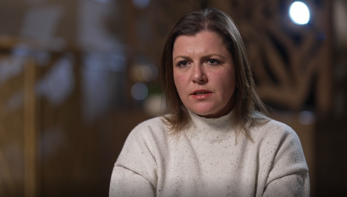 A mi történetünk egyik szereplője, egy menekült édesanya.