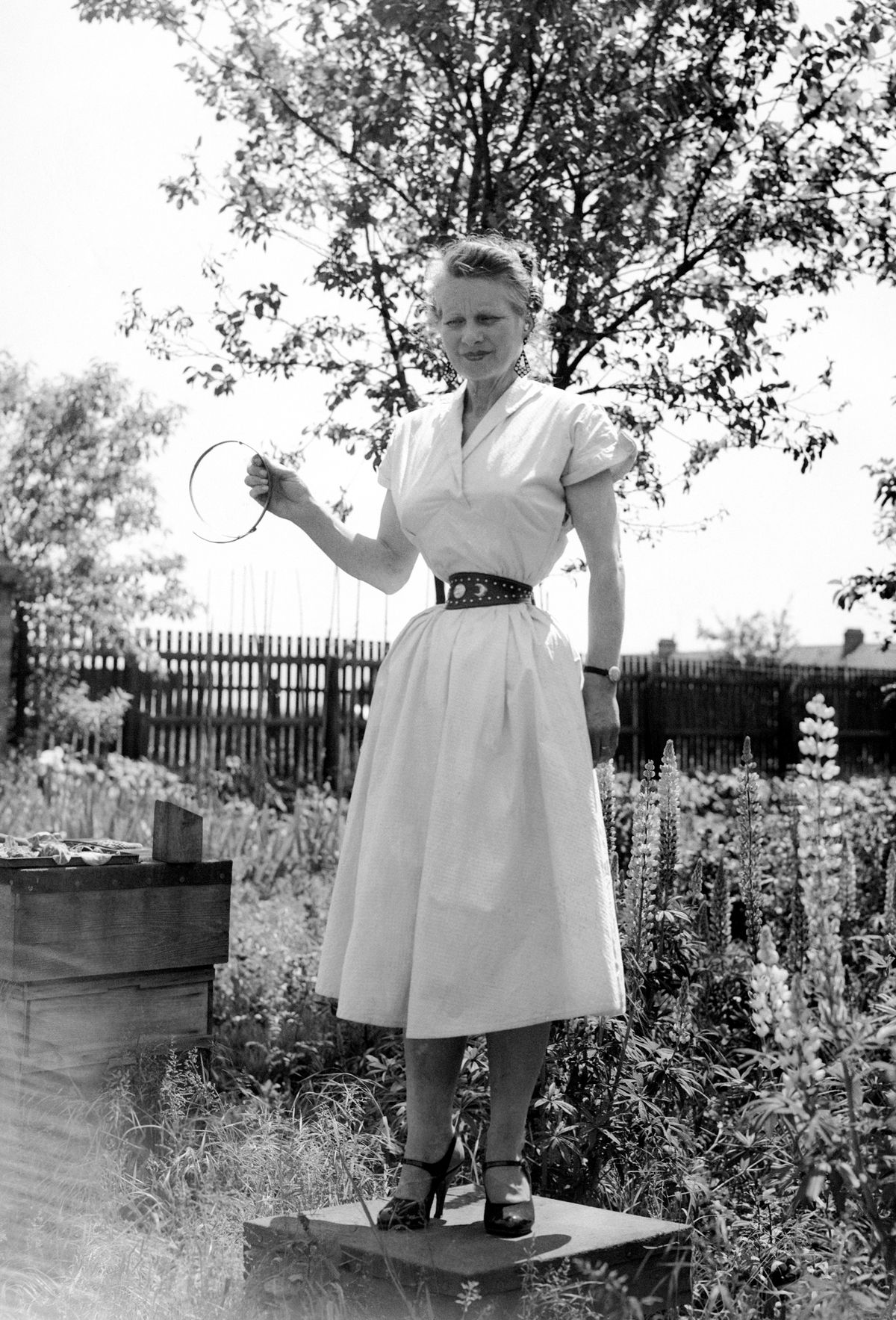 Ethel Granger 1957-ben, extra vékony derék.