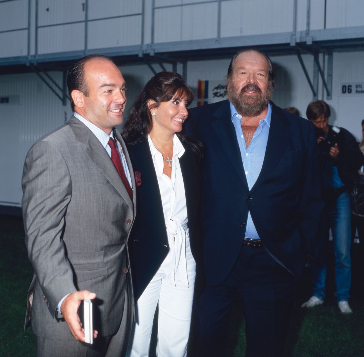 Bud Spencer és fia Giuseppe Pedersoli a feleségével.