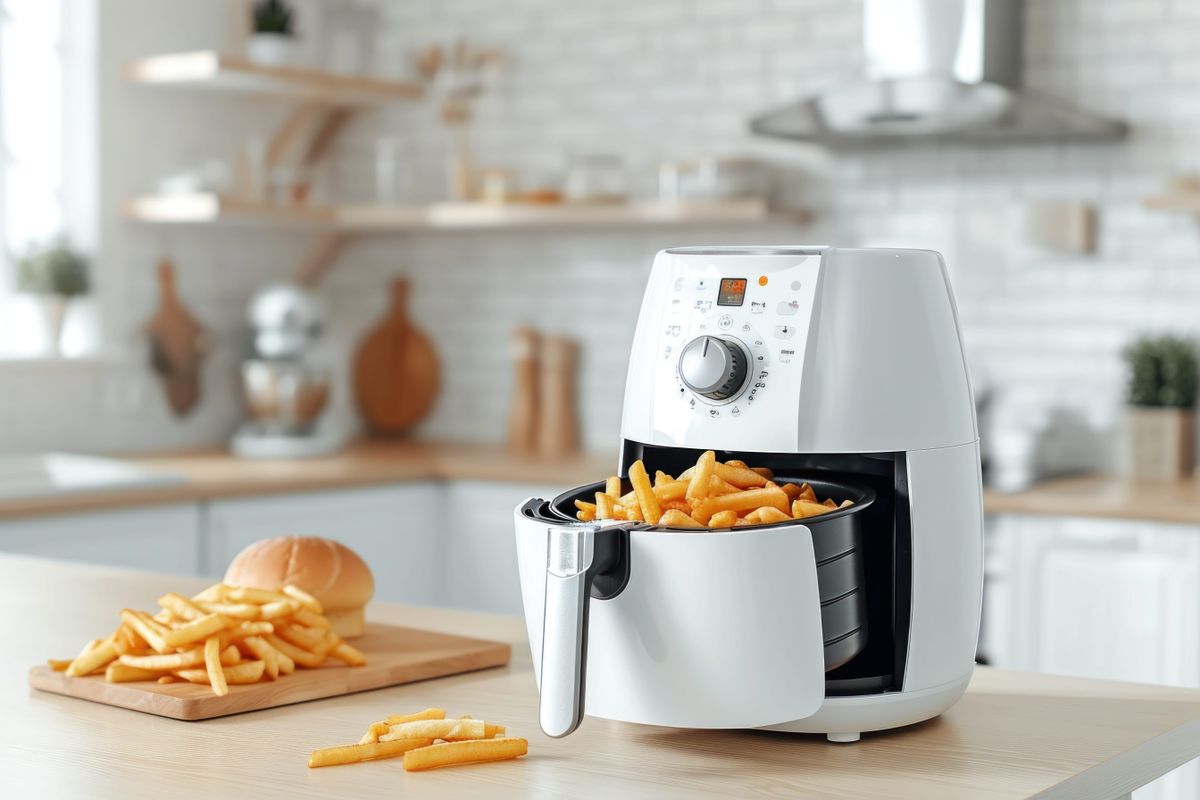 A fotón egy air fryer látható.