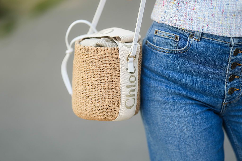 Chloé raffia táska