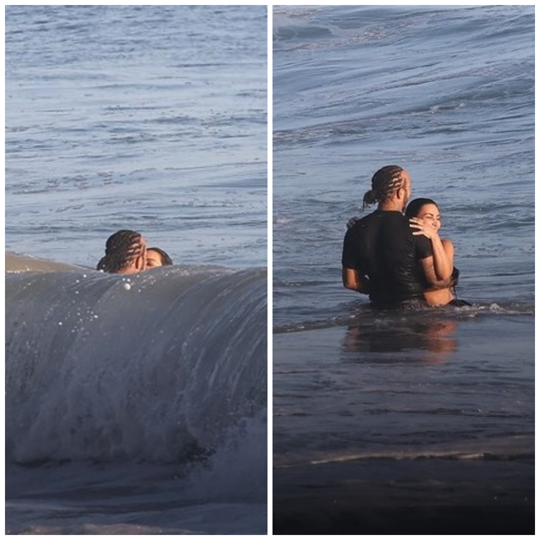 Lewis Hamilton és Kim Kardashian Malibuban szörföztek