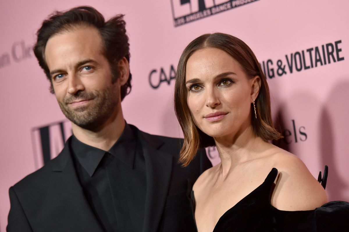 LOS ANGELES, CALIFORNIA - OCTOBER 16: Benjamin Millepied and Natalie Portman attend the L.A. Dance Project Annual Gala on October 16, 2021 in Los Angeles, California. (Photo by Axelle/Bauer-Griffin/FilmMagic)