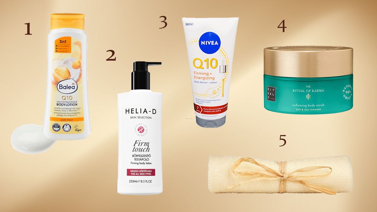 testápolók montázs bőrfeszesítő termékekből