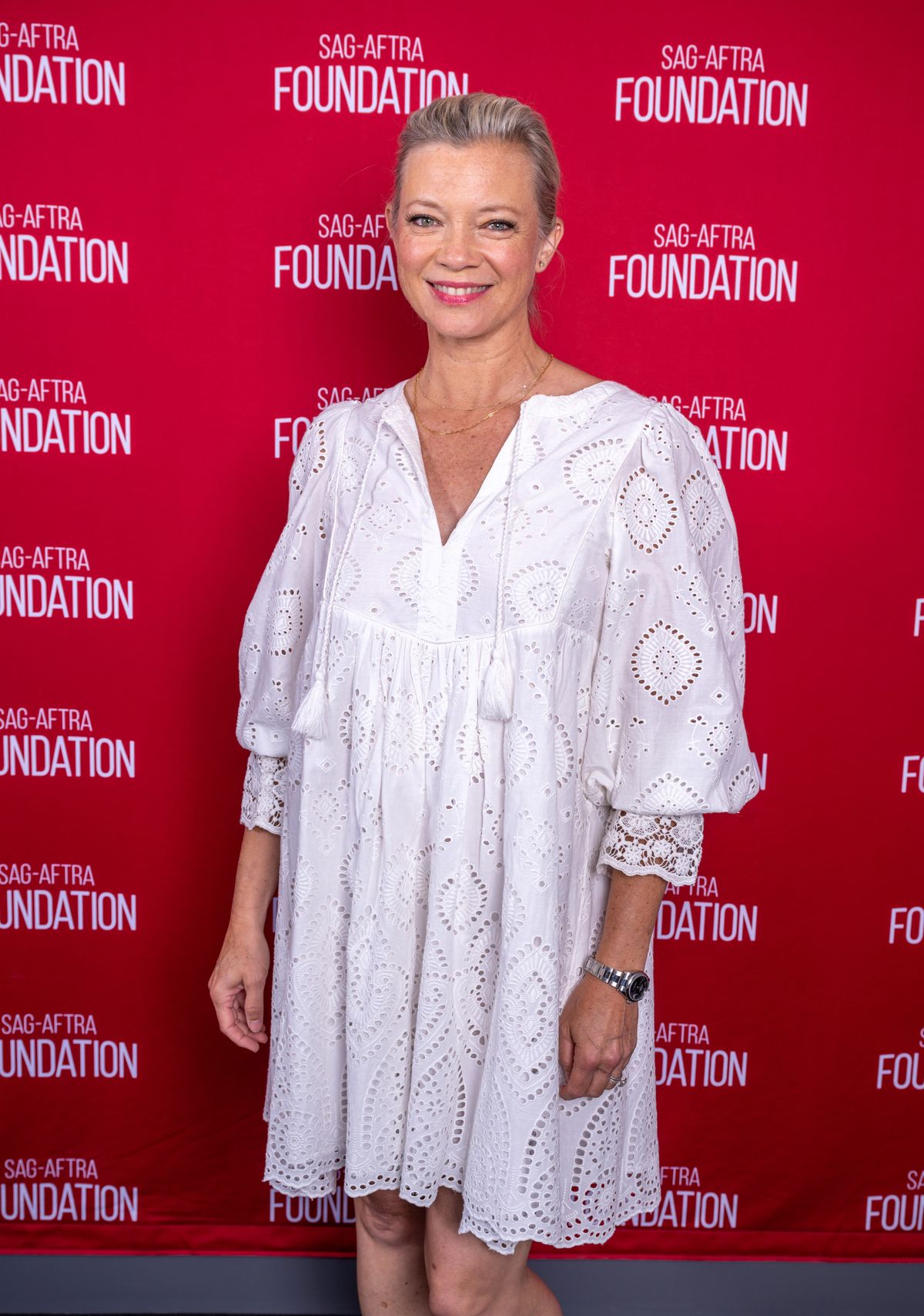 LOS ANGELES, CALIFORNIA - SEPTEMBER 14: Actress Amy Smart attends the SAG-AFTRA Foundation Conversations Presents "Rally Caps" event at The Meryl Streep Center for Performing Artists on September 14, 2024 in Los Angeles, California. (Photo by Amanda Edwards/Getty Images for SAG-AFTRA Foundation)
