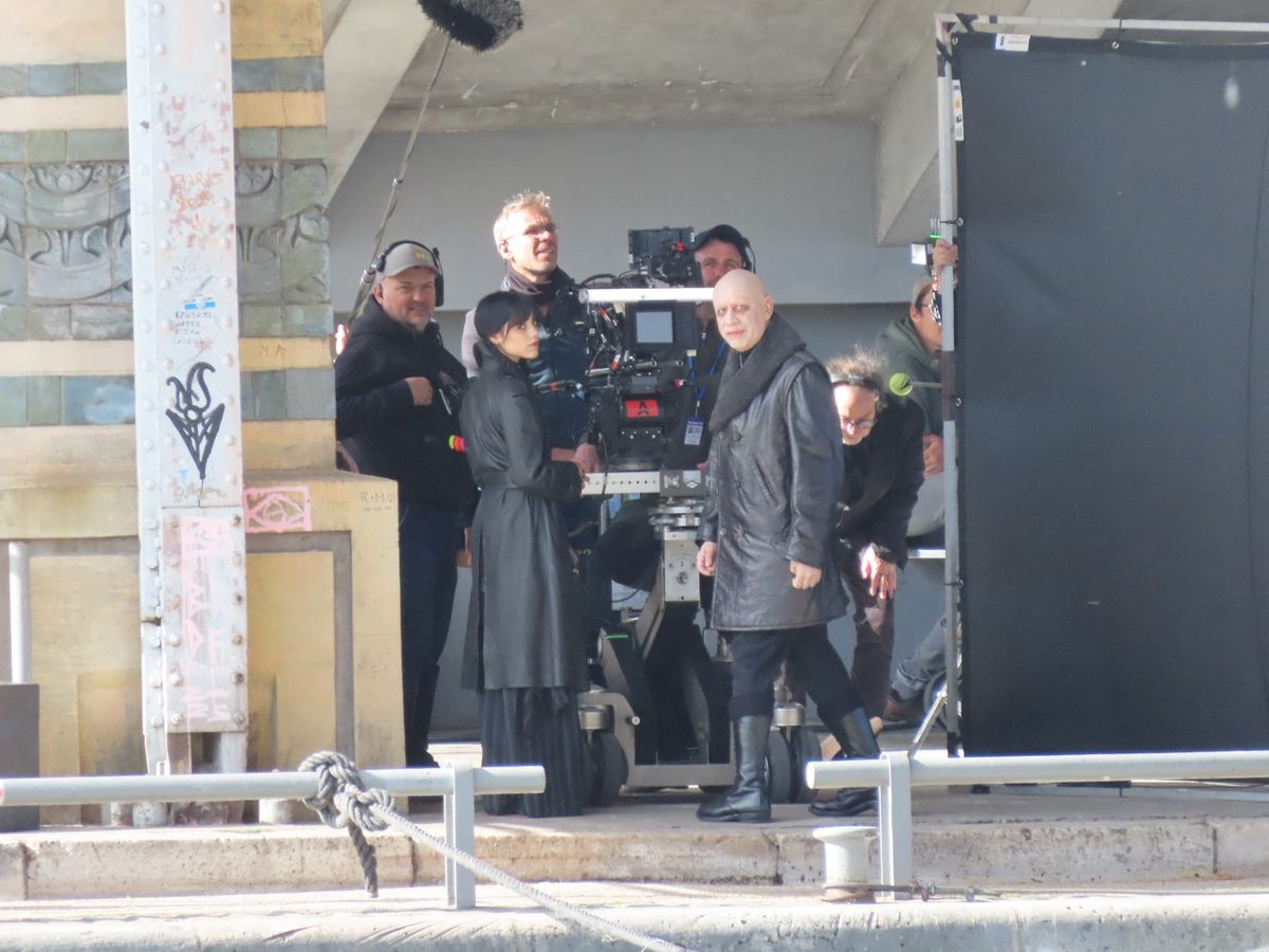 A Wednesday következő részének forgatása. 