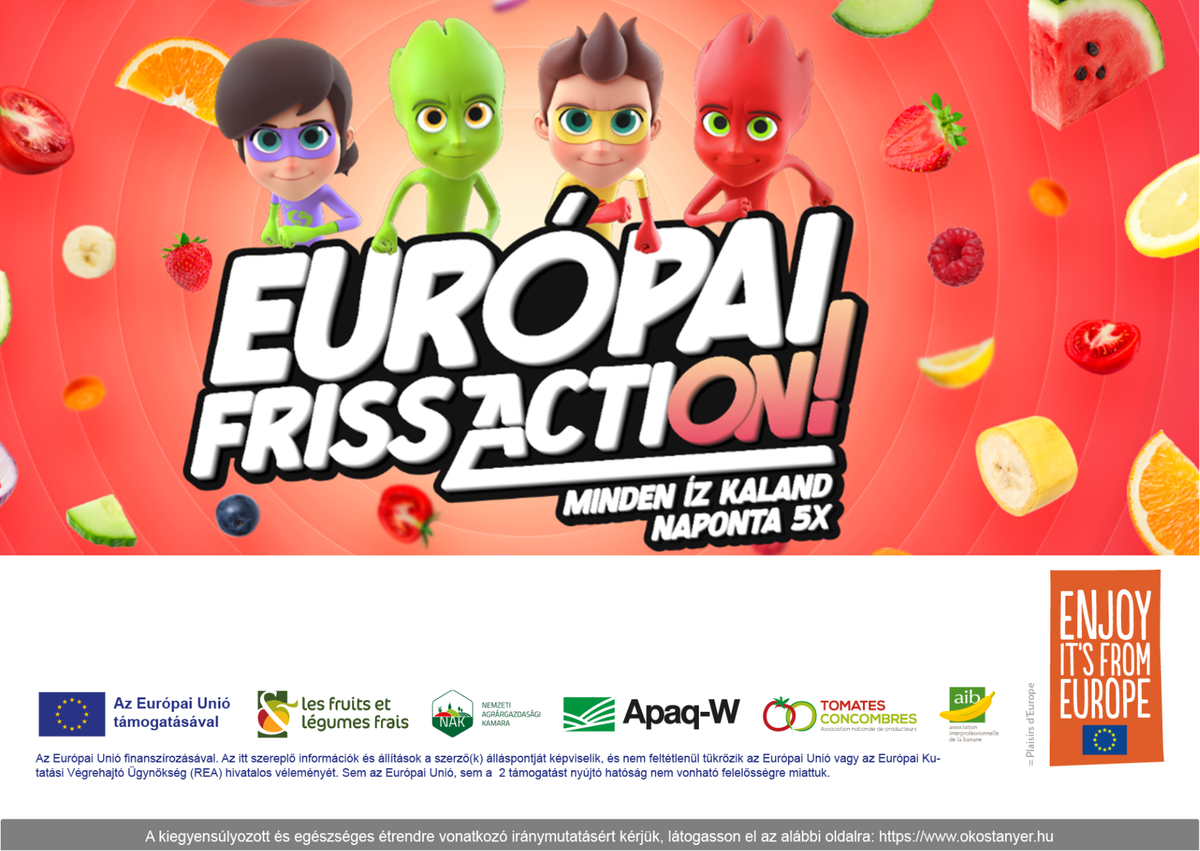 Folytatódik az Európai Friss Akció: akár 1,2 millió gyermeket is megszólíthat a program.