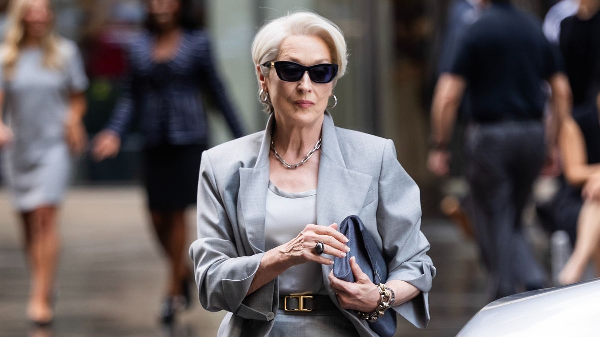 Meryl Streep hosszú pixie-vel.
