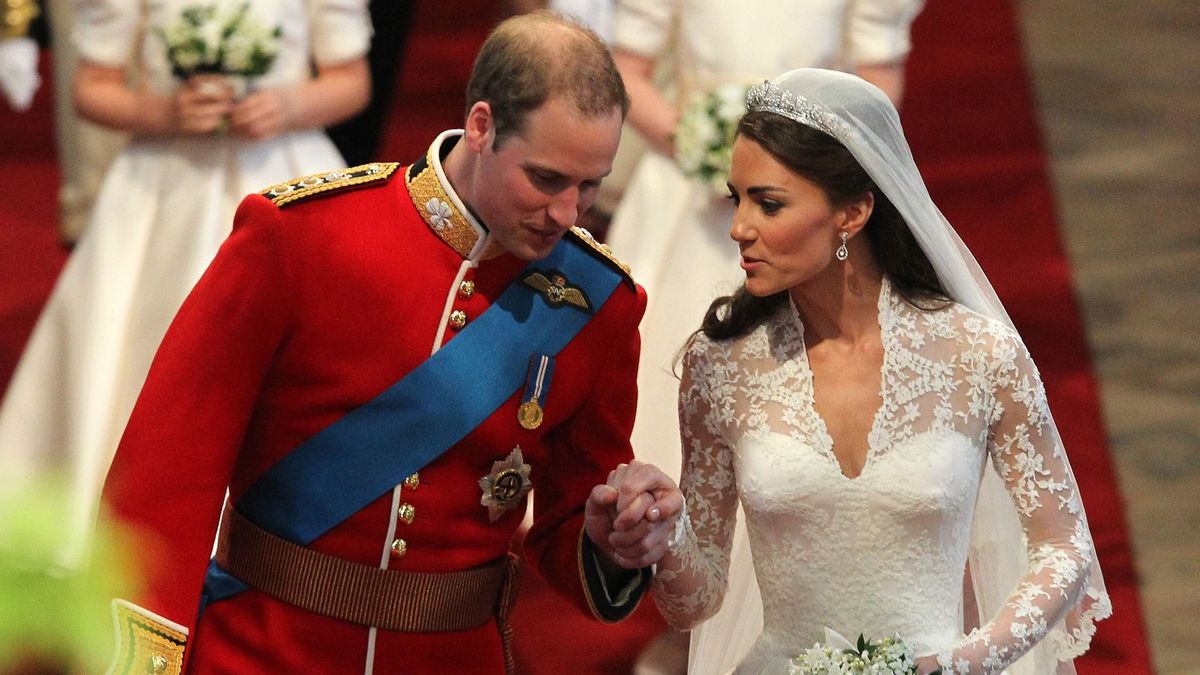 A fotó Katalin hercegné és Vilmos herceg esküvőjén készült.