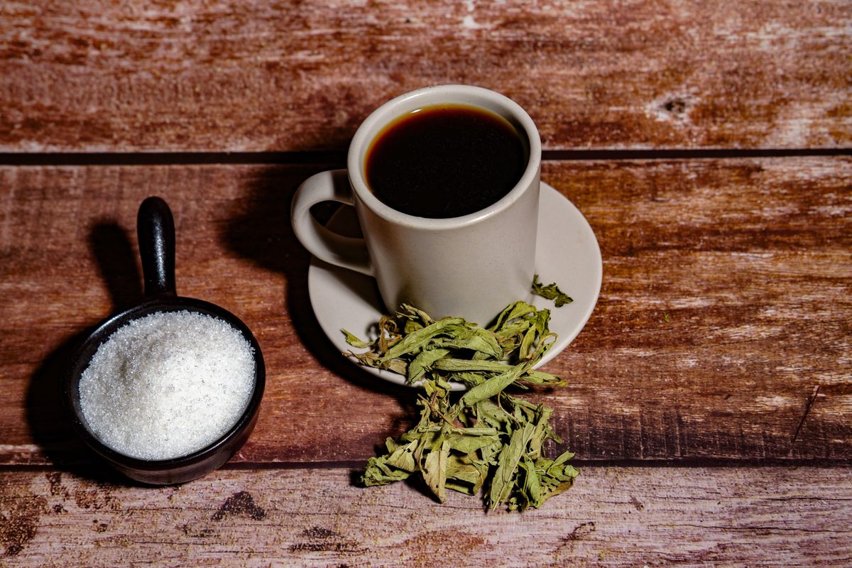 kávé édesítőszerrel