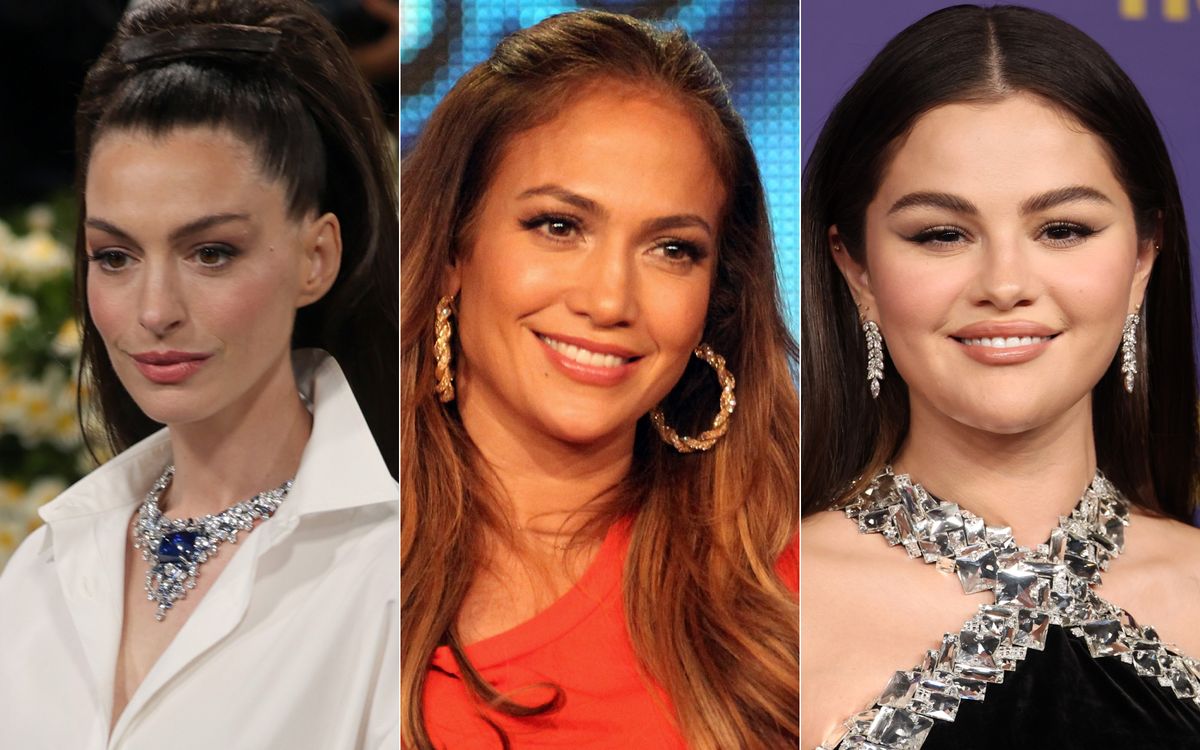 A képen a hideg bőrtónusú Anne Hathaway, a meleg bőrtónusú Jennifer Lopez és a semleges bőrtónusú Selena Gomez láthatóak.