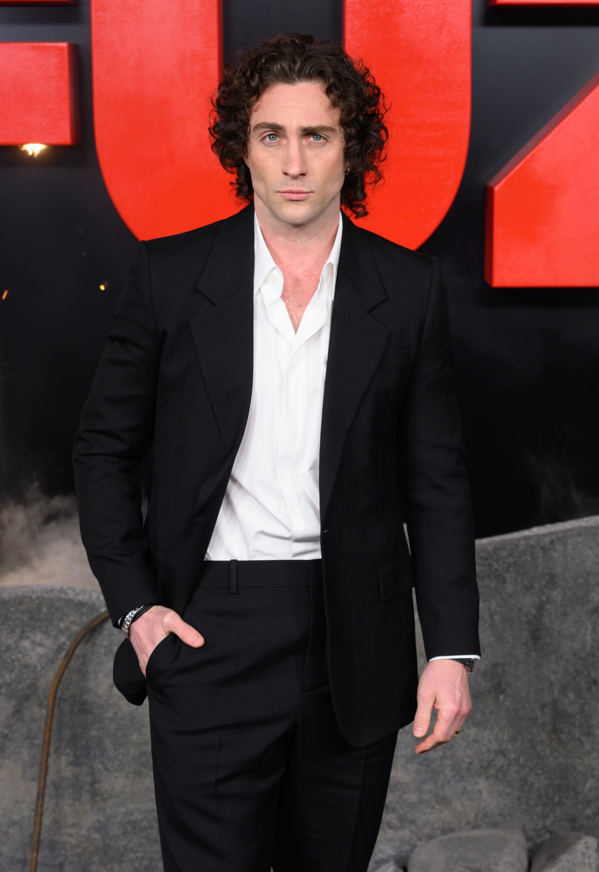 LONDON, ENGLAND - MARCH 26: Aaron Taylor-Johnson attends the "Fuze" UK Premiere at Odeon West End on March 26, 2026 in London, England. (Photo by Karwai Tang/WireImage)