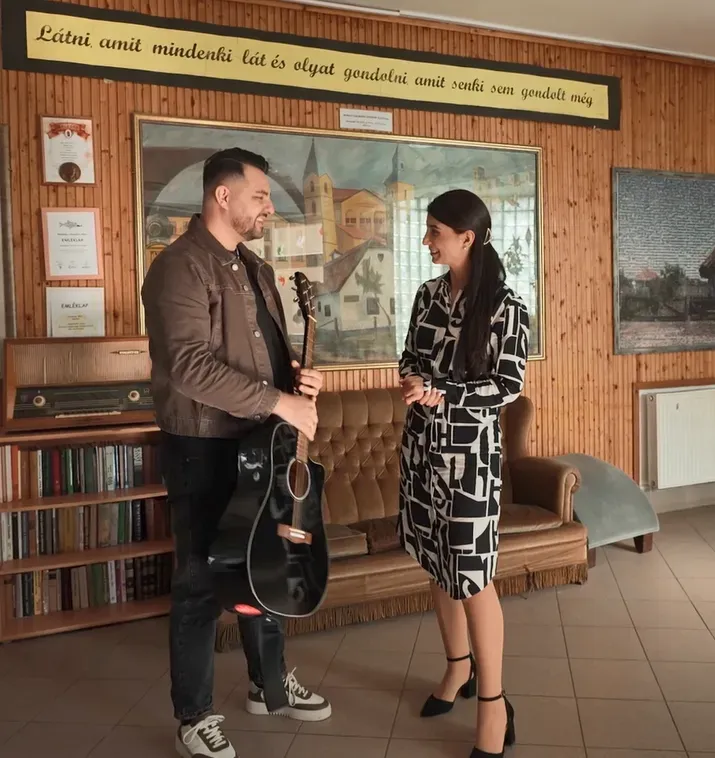 Oláh Gergő és Kecskés Evelin Prügyön.