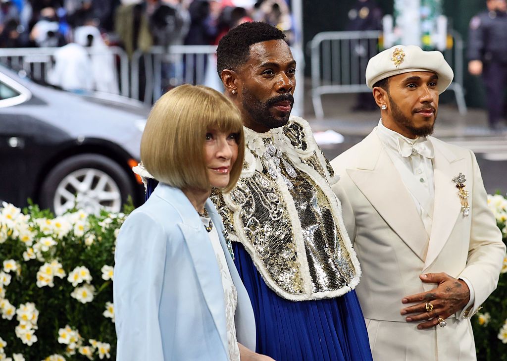 Met-gála  Anna Wintour, Colman Domingo , Lewis Hamilton 