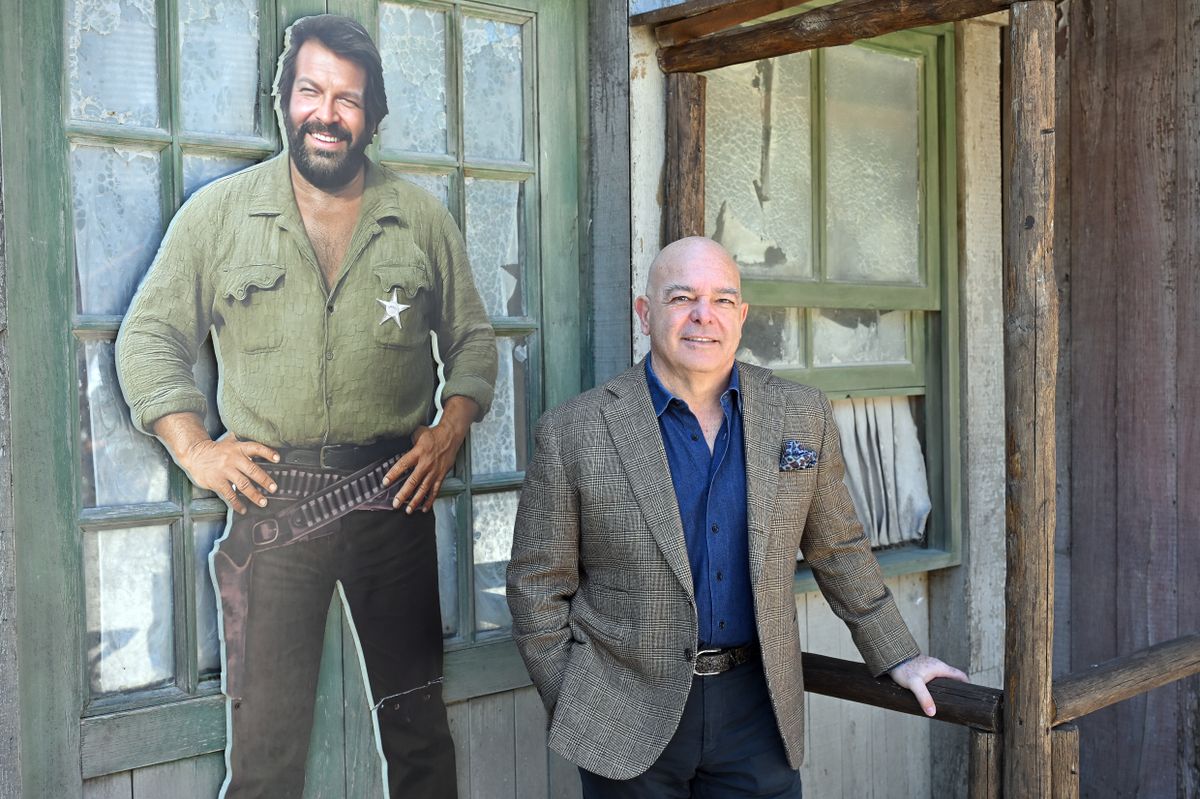 Screenwriter and producer Giuseppe Pedersoli, son of Bud Spencer during Cinecitta World theme park season opener with presentation of the Bud Spencer Tribute - 10 Years Without Bud event. Rome (Italy), March 28th, 2026 (Photo by Massimo Insabato/Archivio Massimo Insabato/Mondadori Portfolio via Getty Images)