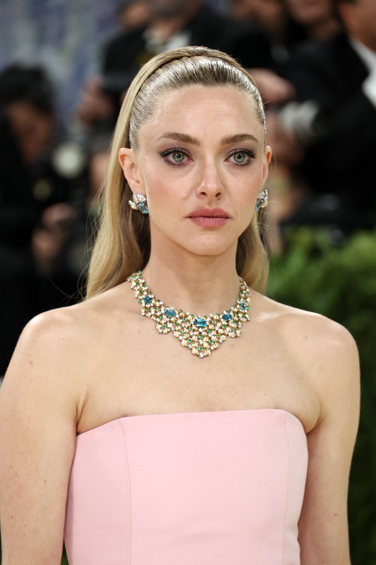 NEW YORK, NEW YORK - MAY 04: Amanda Seyfried attends the 2026 Met Gala celebrating "Costume Art" at the Metropolitan Museum of Art on May 04, 2026 in New York City. (Photo by Jamie McCarthy/Getty Images)