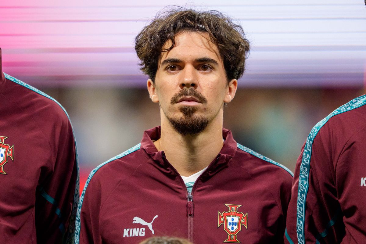 ATLANTA, GEORGIA - MARCH 31: Vitinha #23 of Portugal stands on the pitch prior to a game between United States and Portugal during an International Friendly at  at Mercedes-Benz Stadium on March 31, 2026 in Atlanta, Georgia. (Photo by Andrew J. Clark/ISI Photos/USSF/Getty Images)