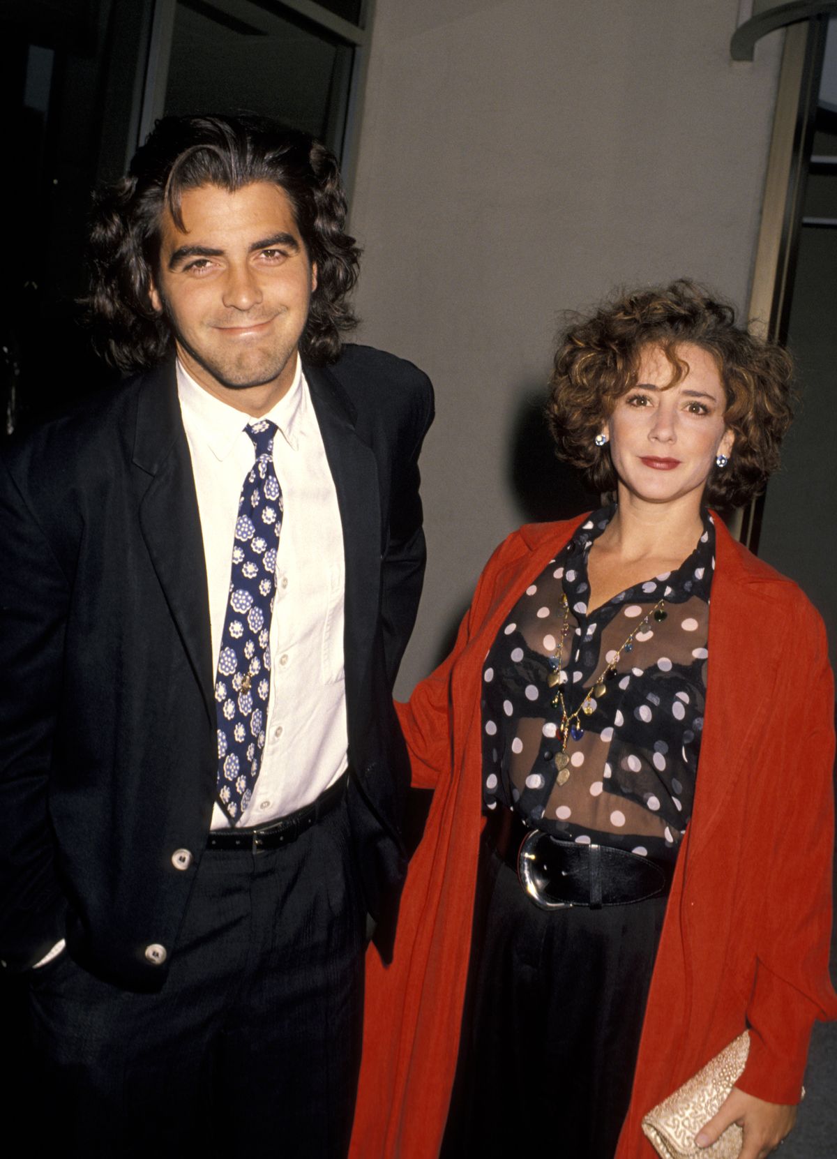 George Clooney and Talia Balsam (Photo by Jim Smeal/Ron Galella Collection via Getty Images)