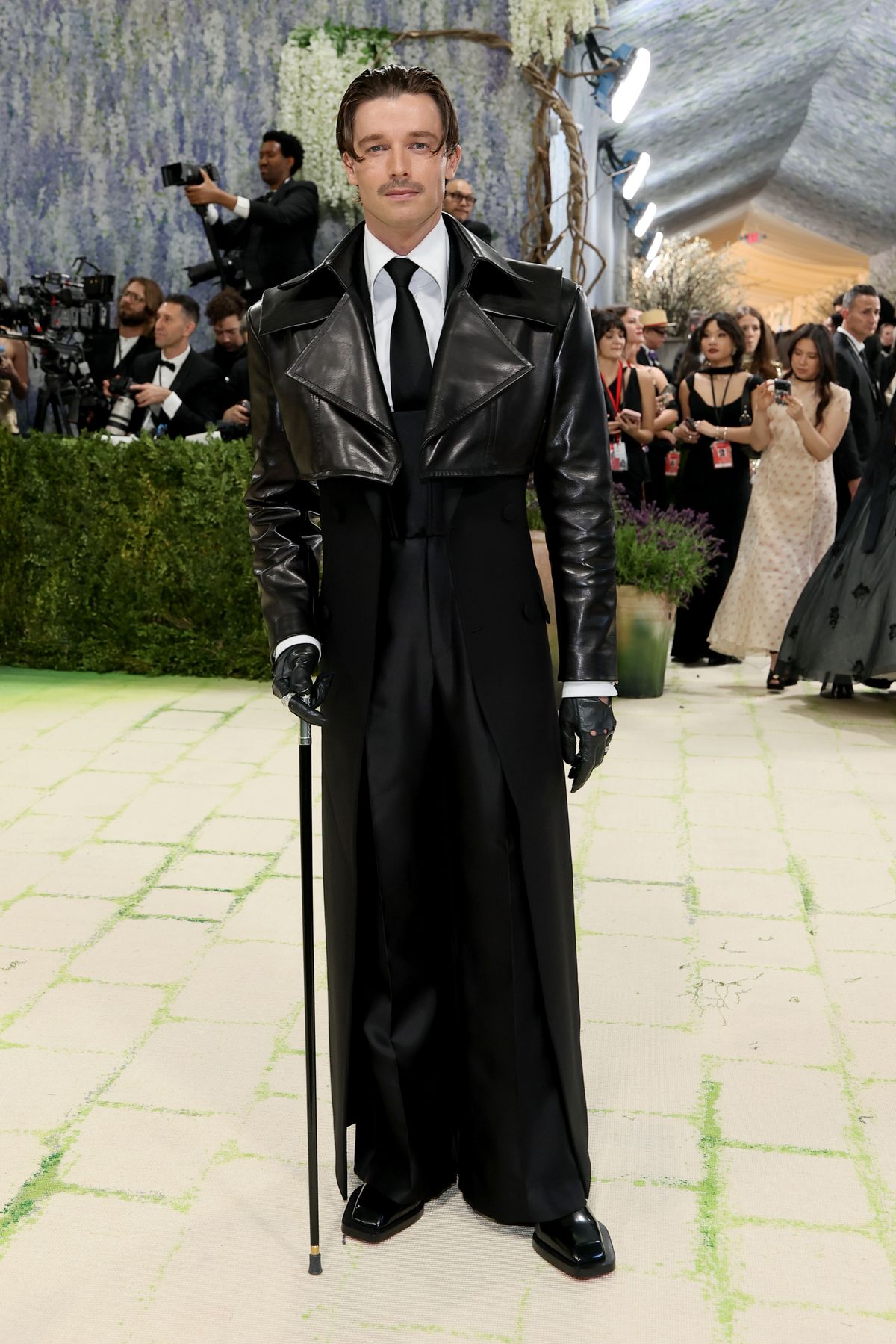 NEW YORK, NEW YORK - MAY 04: Patrick Schwarzenegger here>> attends the 2026 Met Gala celebrating "Costume Art" at the Metropolitan Museum of Art on May 04, 2026 in New York City. (Photo by Mike Coppola/Getty Images)