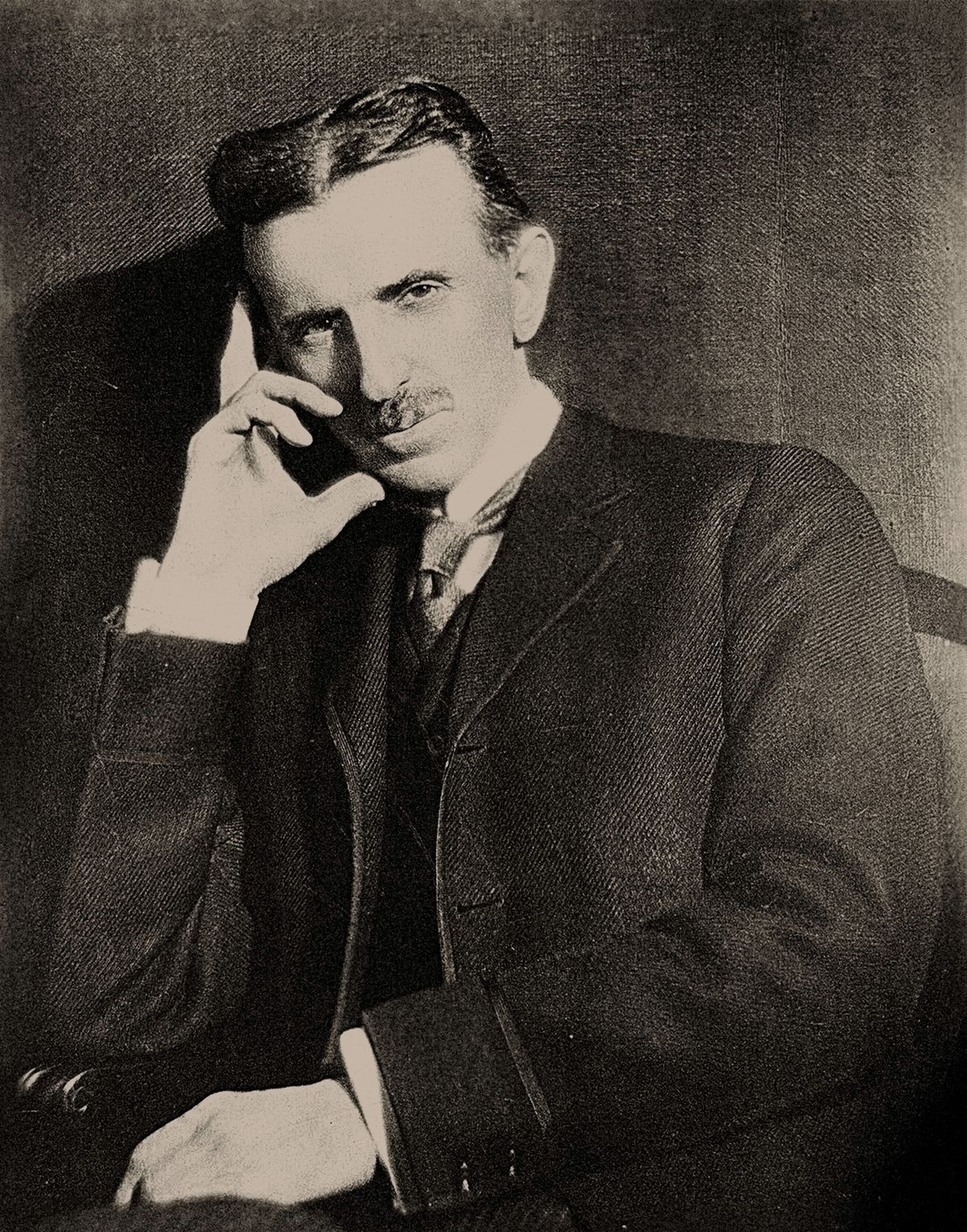 Nikola Tesla portréja.