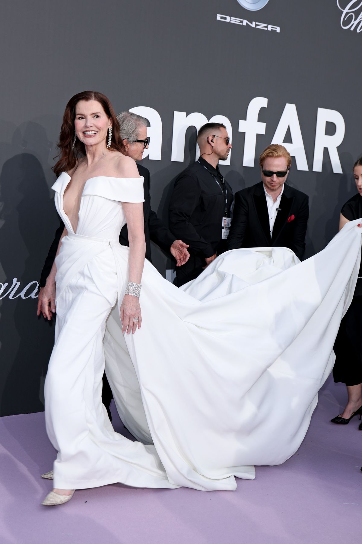 CAP D'ANTIBES, FRANCE - MAY 21: Geena Davis attends the amfAR Gala Cannes 2026 presented by Chopard at Hotel du Cap-Eden-Roc on May 21, 2026 in Cap d'Antibes, France. (Photo by Daniele Venturelli/WireImage)