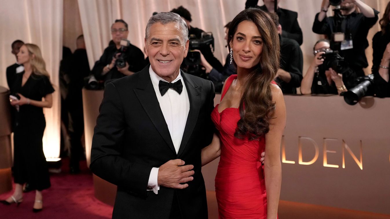 George Clooney és Amal Clooney 2026-ban. in Beverly Hills, California.