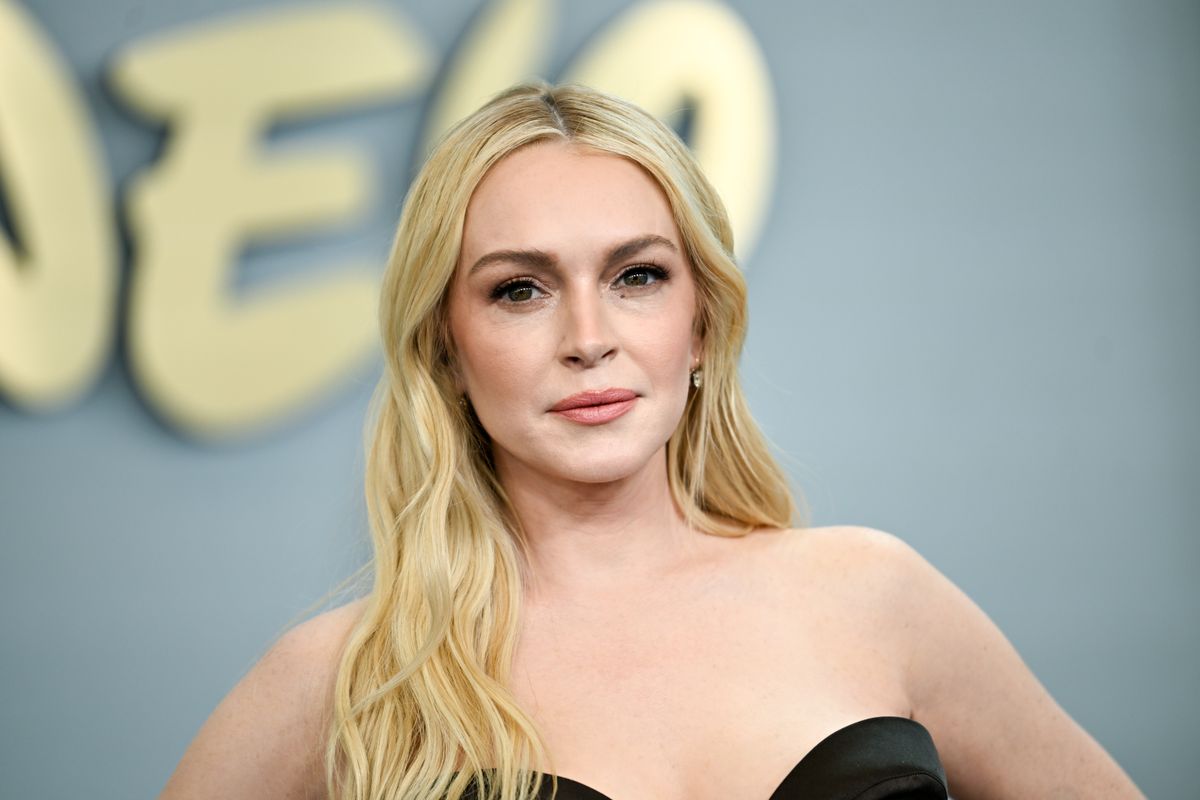 Lindsay Lohan a Disney Upfront eseményén. 