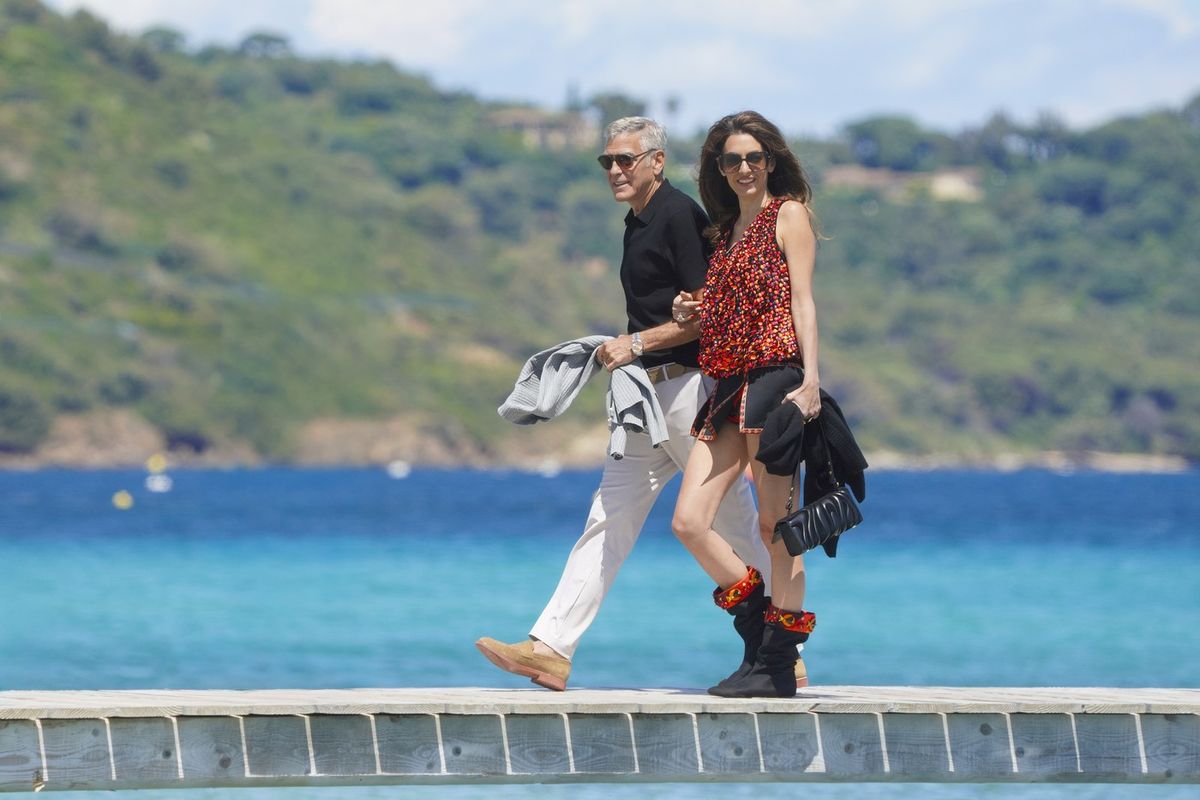 George Clooney és Amal Clooney St-Tropez-ban ünnepelték a színész 65. születésnapját