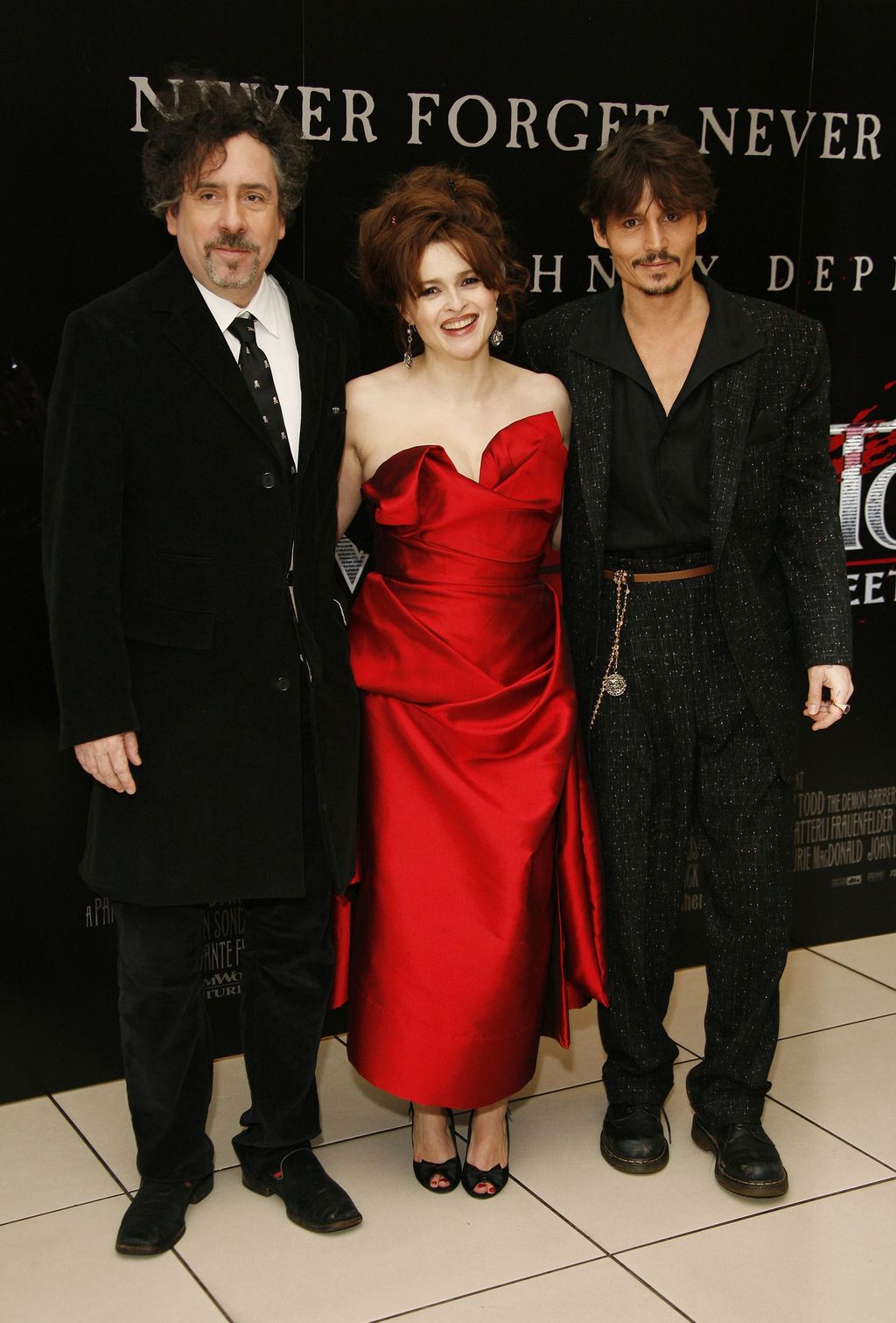 2008-ban Tim Burtonnel és Johnny Depp-pel. Hét filmet forgattak együtt.