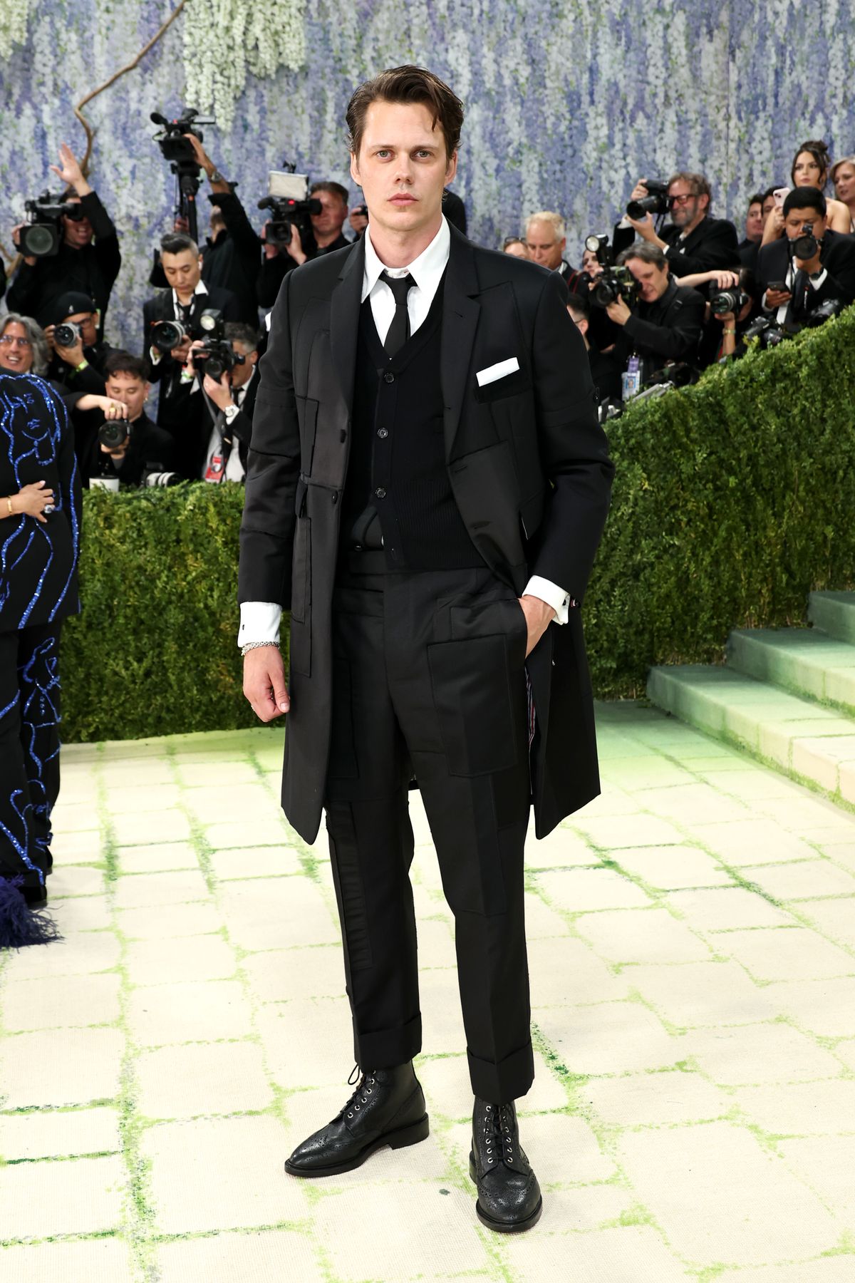 NEW YORK, NEW YORK - MAY 04: Bill Skarsgård attends the 2026 Met Gala celebrating "Costume Art" at the Metropolitan Museum of Art on May 04, 2026 in New York City. (Photo by Jamie McCarthy/Getty Images)