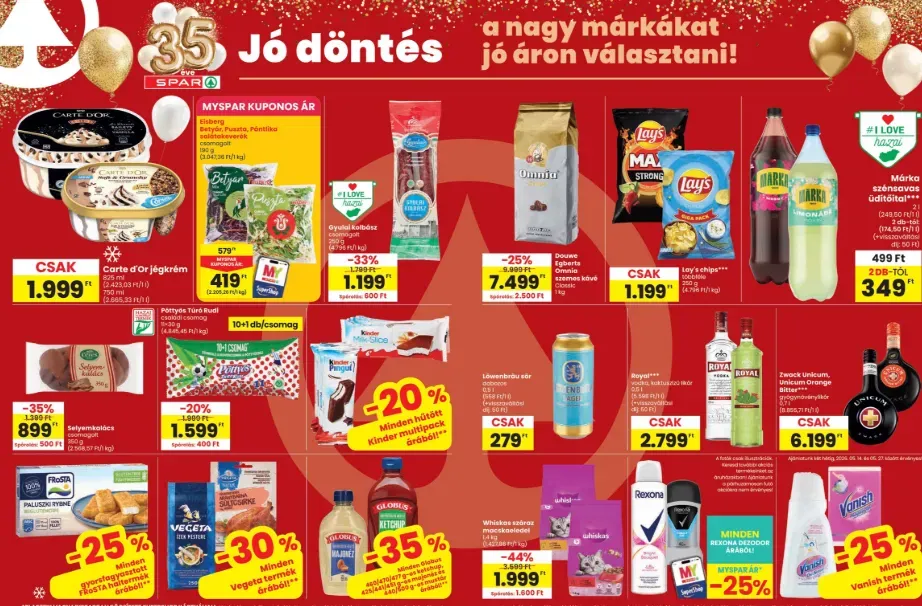 A SPAR akciós újságában minden kedvezményt megtalálsz