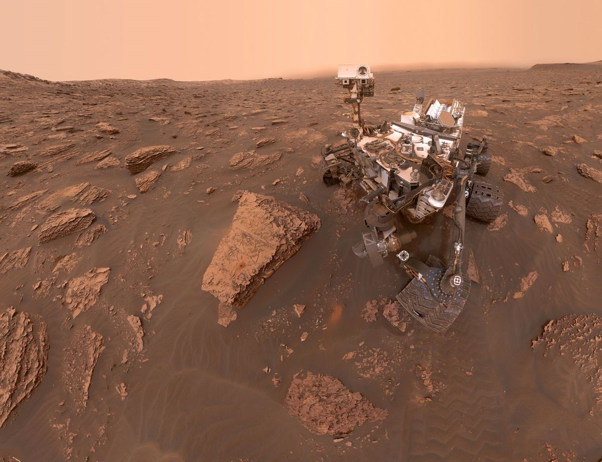 A NASA Curiosity marsjárója.