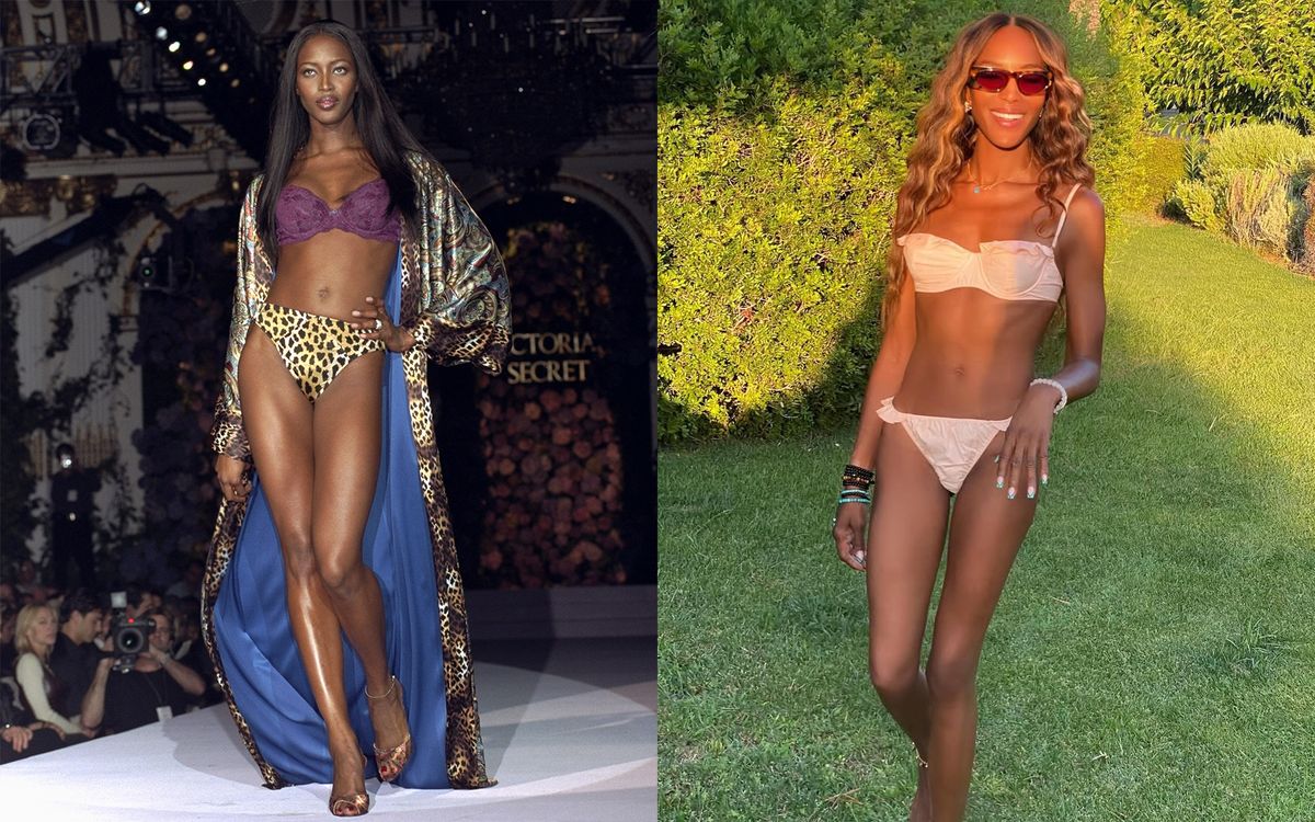 Naomi Campbell akkor és most