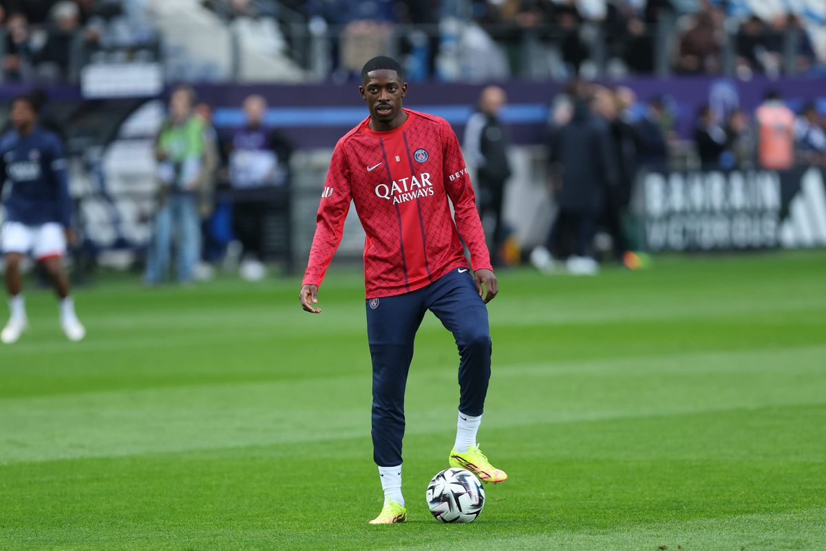 Paris, France - May 17: Ousmane Dembele of Paris Saint-Germain warms up prior to the Ligue 1 McDonald's match between Paris FC and Paris Saint-Germain at Stade Jean Bouin on May 17, 2026 in Paris, France. (Photo by Tnani Badreddine/DeFodi Images/DeFodi via Getty Images)