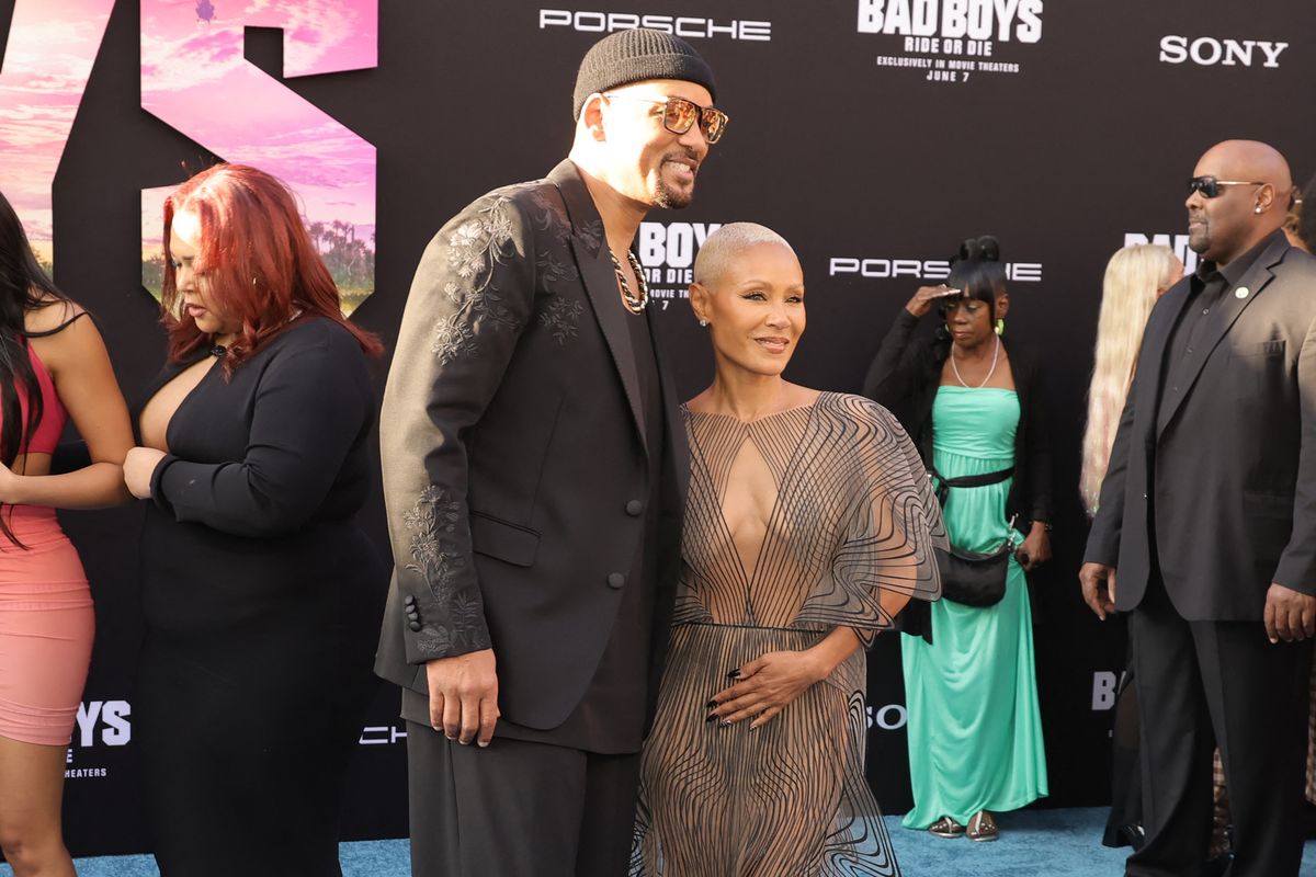 HOLLYWOOD, CALIFORNIA - MAY 30: (L-R) Will Smith and Jada Pinkett Smith attend the Los Angeles premiere of Columbia Pictures' "Bad Boys: Ride or Die" at the TCL Chinese Theatre on May 30, 2024 in Hollywood, California.   Kevin Winter/Getty Images/AFP (Photo by KEVIN WINTER / GETTY IMAGES NORTH AMERICA / Getty Images via AFP)