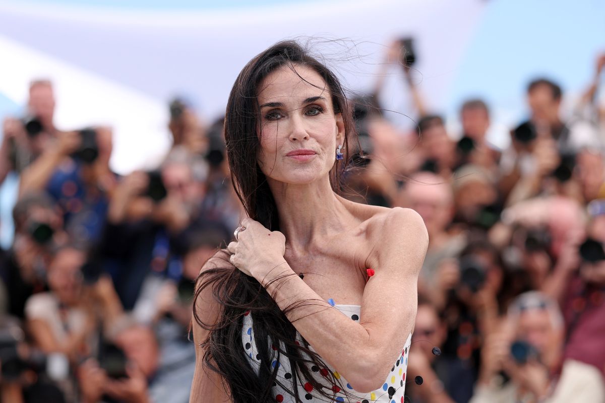 CANNES, FRANCE - MAY 12: Jury Member Demi Moore poses during the Jury photocall at the 79th annual Cannes Film Festival at Palais des Festivals on May 12, 2026 in Cannes, France. (Photo by Aurore Marechal/Getty Images)
