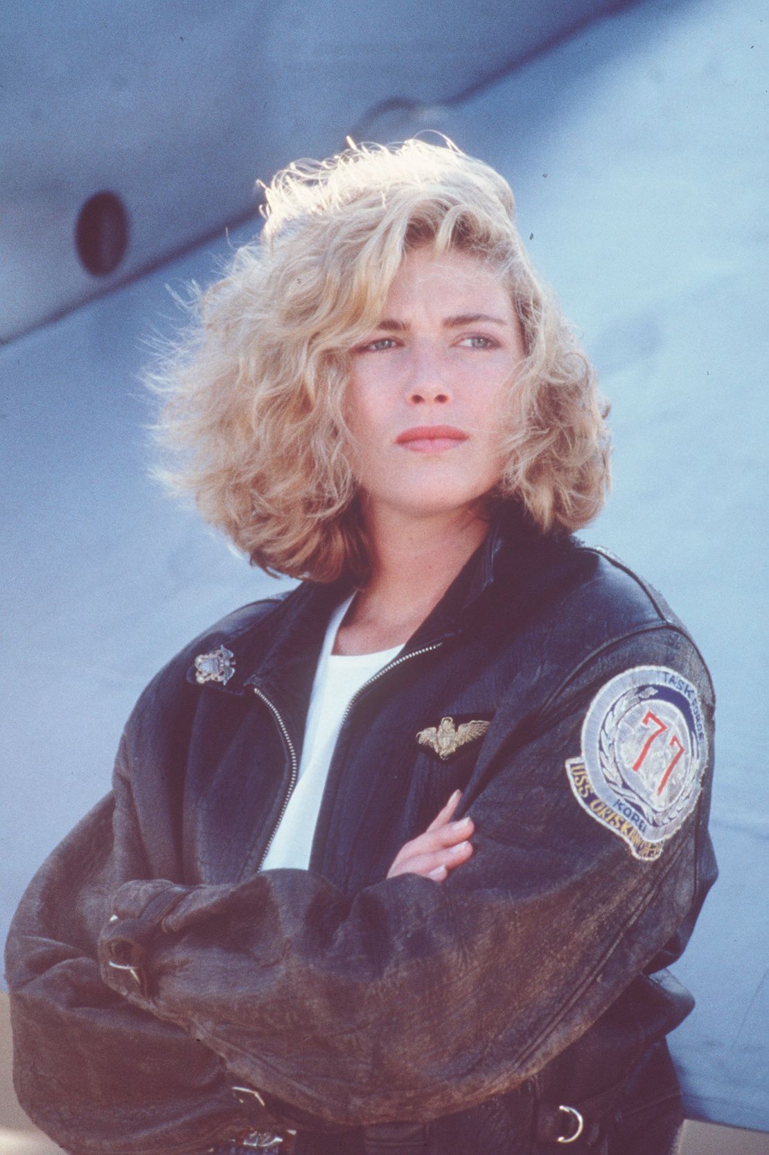 Kelly McGillis a Top Gun című filmben.