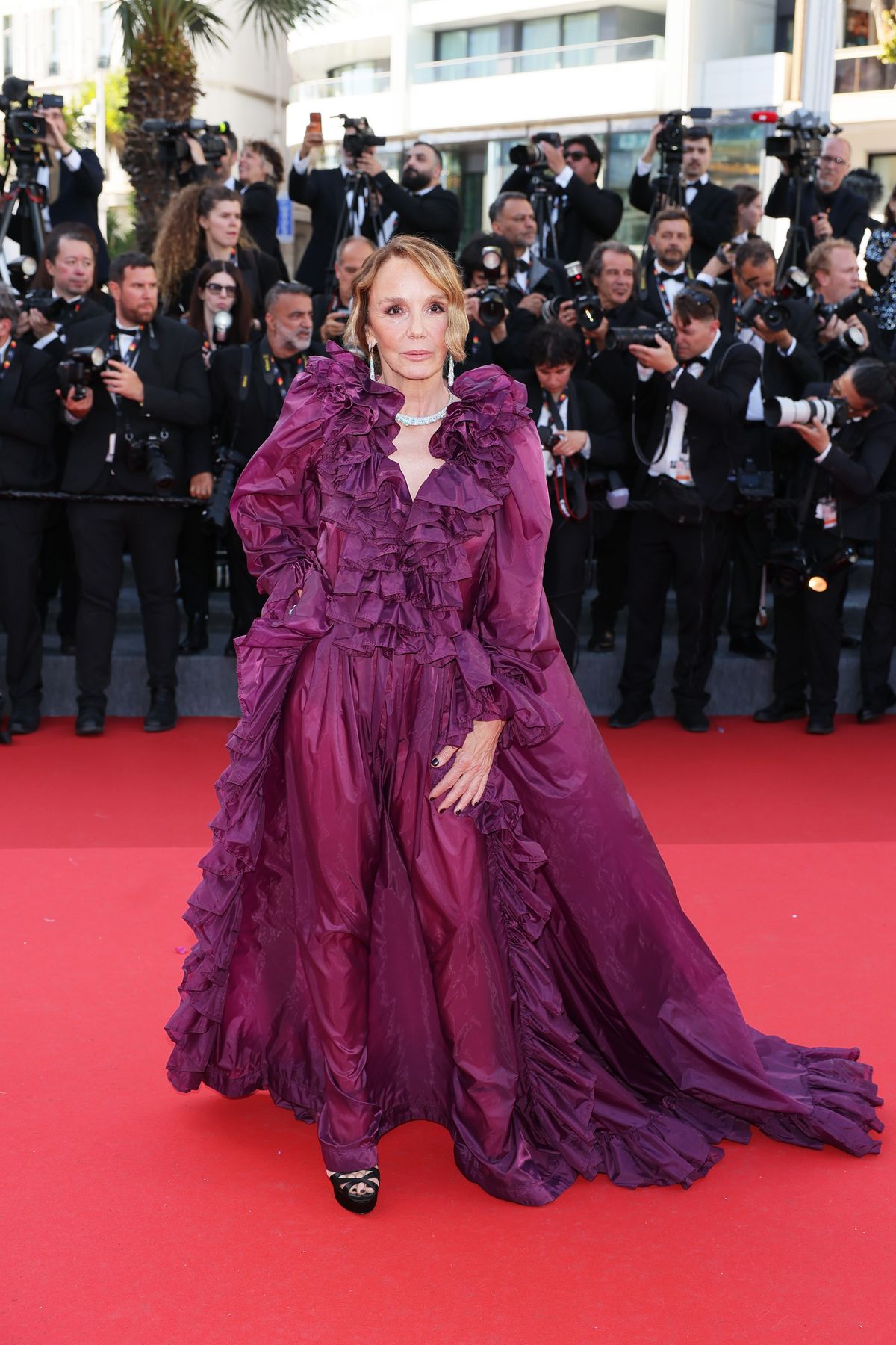CANNES, FRANCE - MAY 12: Philippine Leroy-Beaulieu attends the opening ceremony and "La Vénus Electrique" (The Electric Venus) screening during the 79th annual Cannes Film Festival at Palais des Festivals on May 12, 2026 in Cannes, France. (Photo by Ernesto Ruscio/Getty Images)