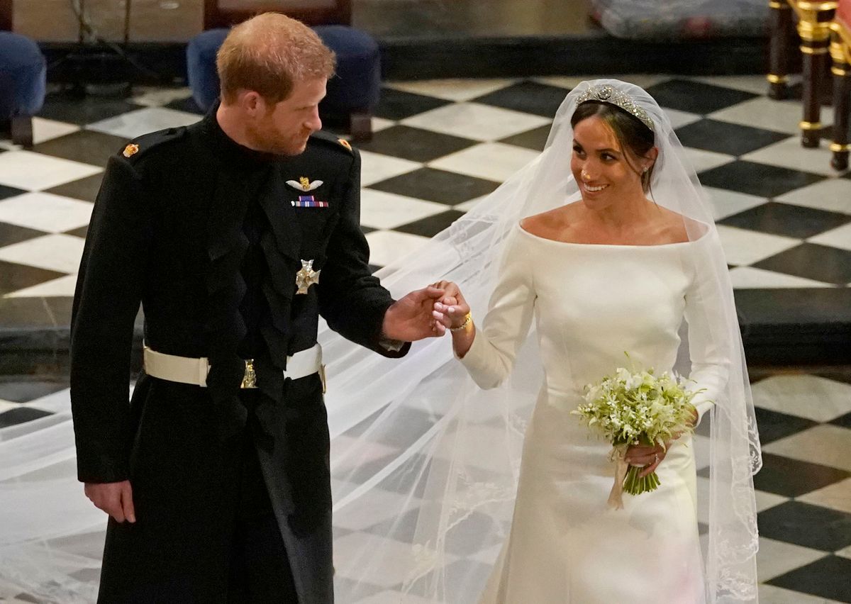 File photo dated 19/05/18 of the Duke and Duchess of Sussex as they leave St George's Chapel at Windsor Castle following their wedding service, conducted by the Archbishop of Canterbury Justin Welby. The royal couple have announced they are to "step back" as senior members of the royal family and will now divide their time between the UK and North America. Duke and Duchess of Sussex statement - Prince Harry and Meghan Markle moving to Canada