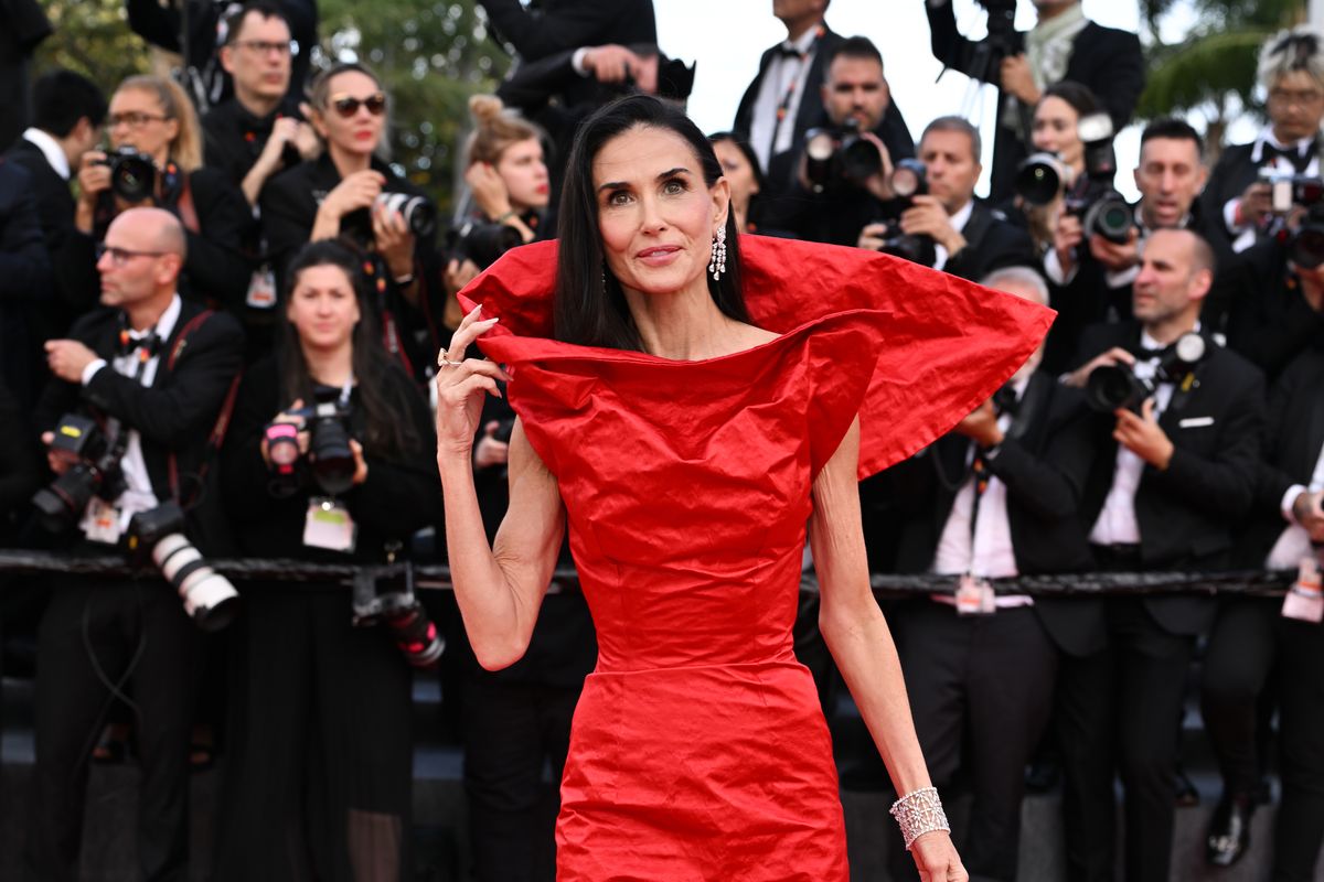 Demi Moore ijesztően nézett ki a filmfesztiválon. 