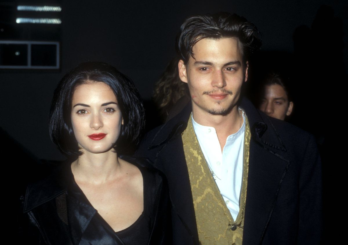 Winona Ryder & Johnny Depp in Los Angeles, California (Photo by Barry King/WireImage)
