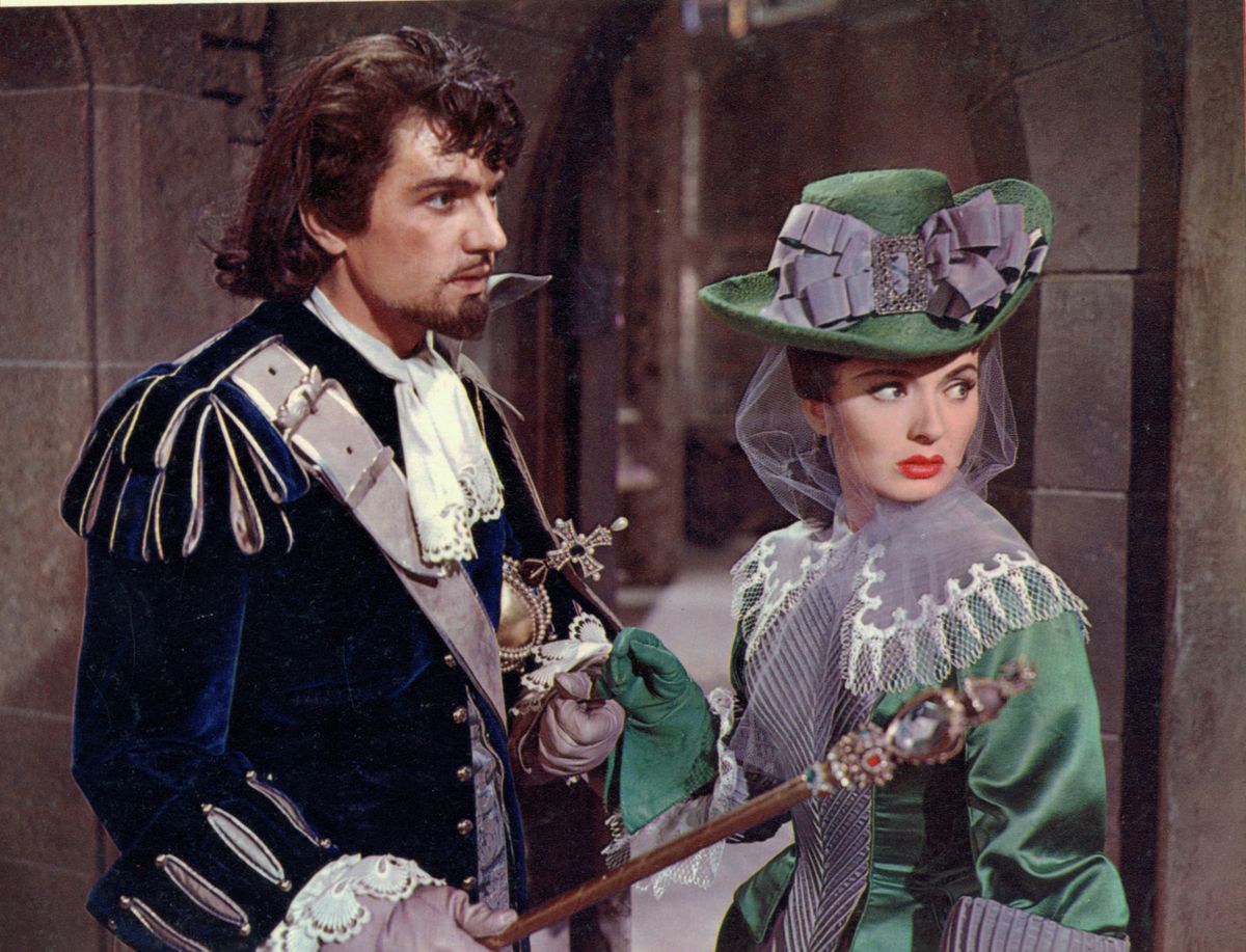Edmund Purdom és Ann Blyth A király tolvaja című 1955-ös filmben.