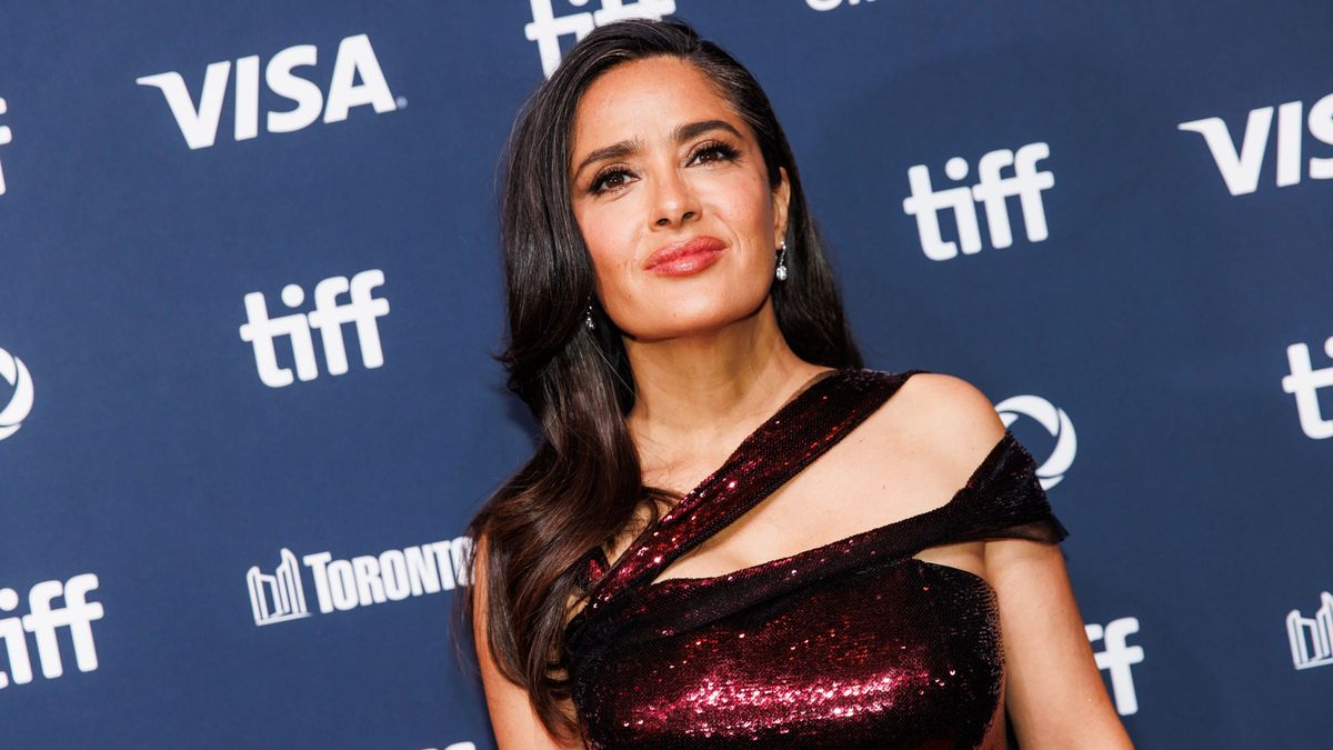 September 8, 2024, Toronto, On, Canada: Salma Hayek arrives on the red carpet for the premiere of 'Without Blood' at TIFF Lightbox, during the Toronto International Film Festival, in Toronto, on Sunday, Sept. 8, 2024. (Credit Image: © Cole Burston/The Canadian Press via ZUMA Press)