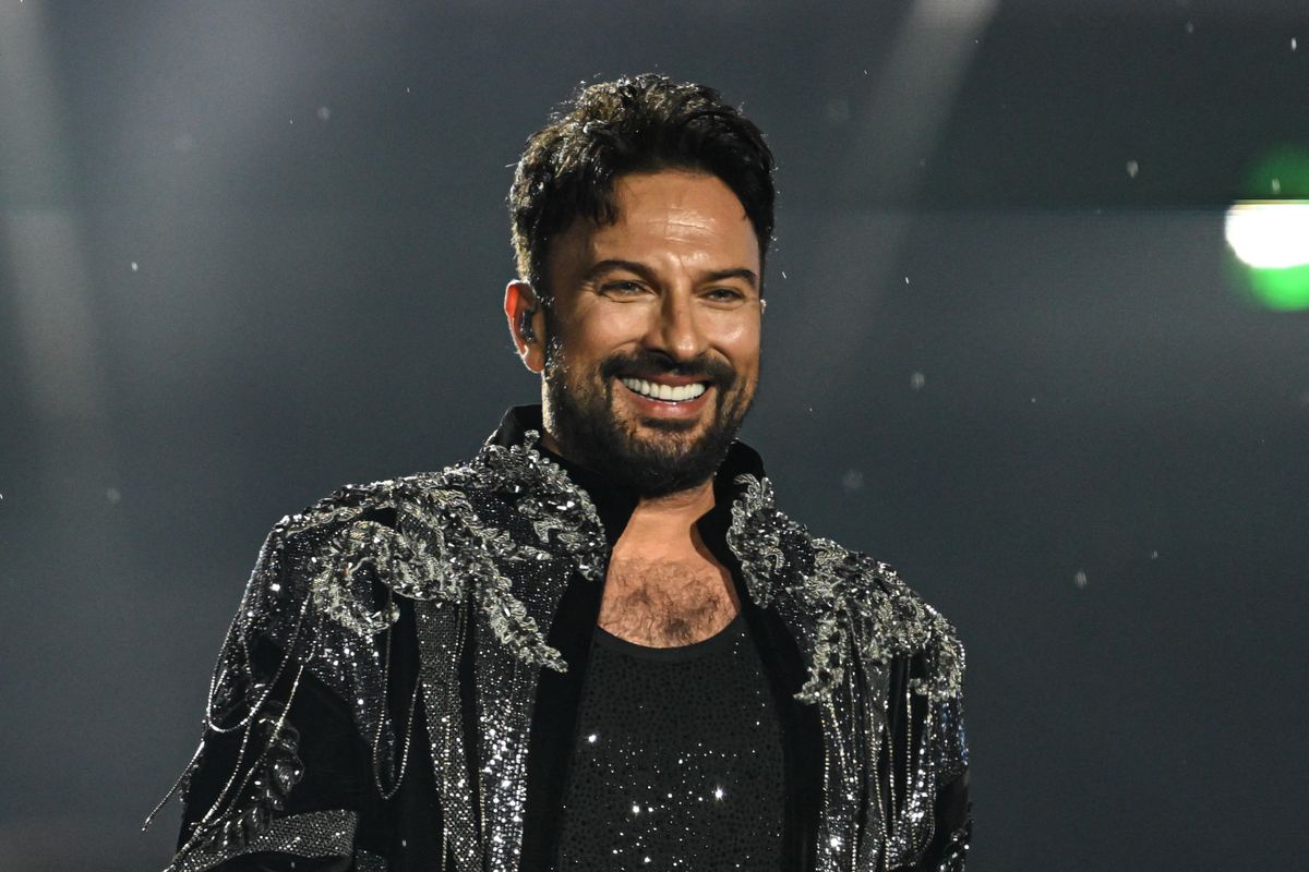 ANKARA, TURKIYE - JUNE 5: Famous Turkish singer Tarkan performs at his concert at Baskent Millet Bahcesi on June 5, 2026, in Ankara, Turkiye. Harun Ozalp / Anadolu (Photo by Harun Ozalp / Anadolu via AFP)
