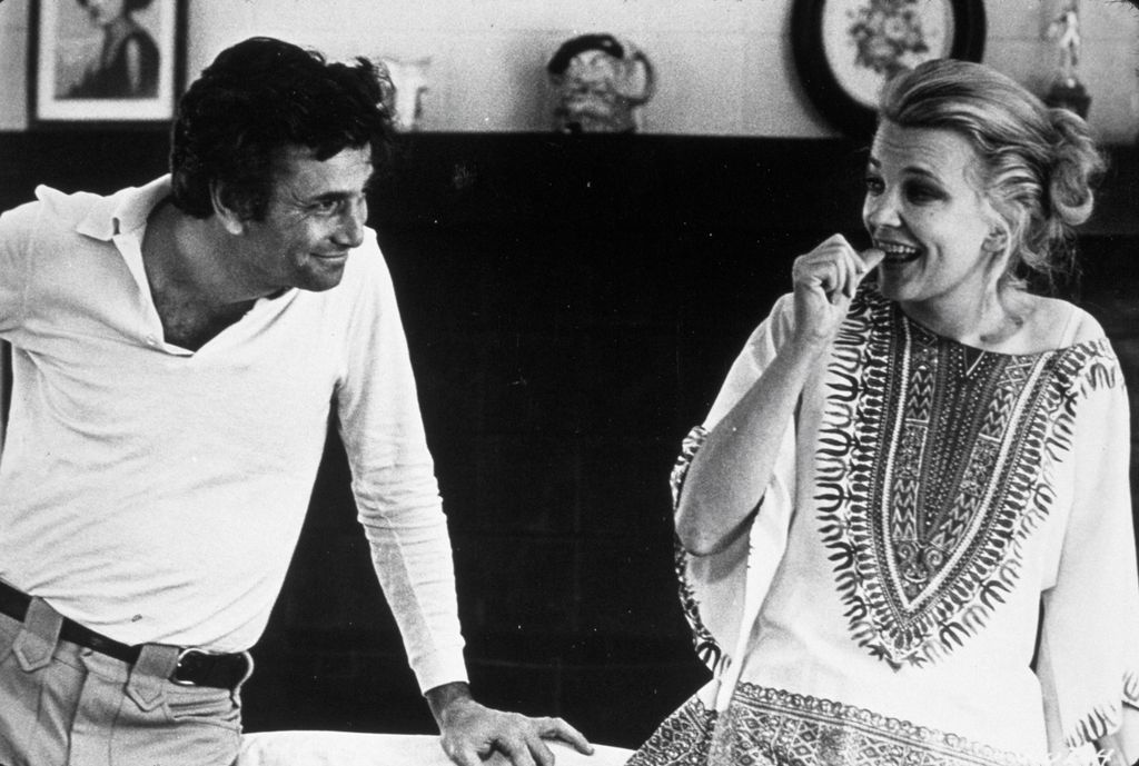 Peter Falk 1974-ben az Egy hatás alatt álló nő forgatásán.